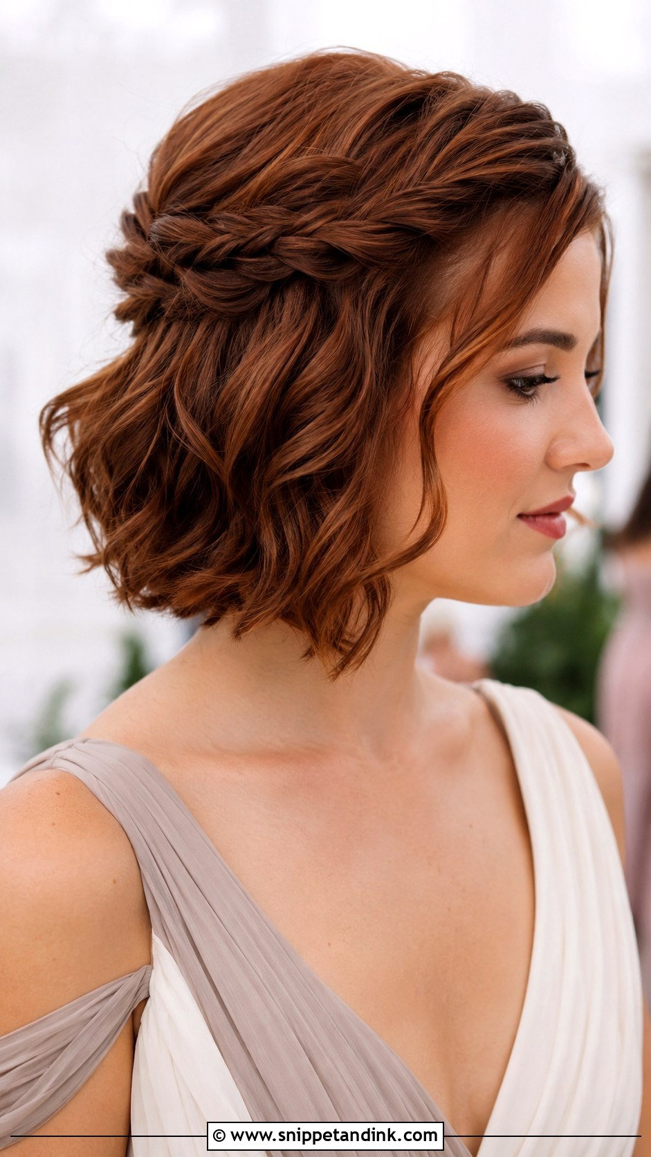 Half Up Half Down Braided Twist Short Hair - Snippet and Ink - 25 Bridesmaid Hairstyles Half Up Half Down Braid Short Hair