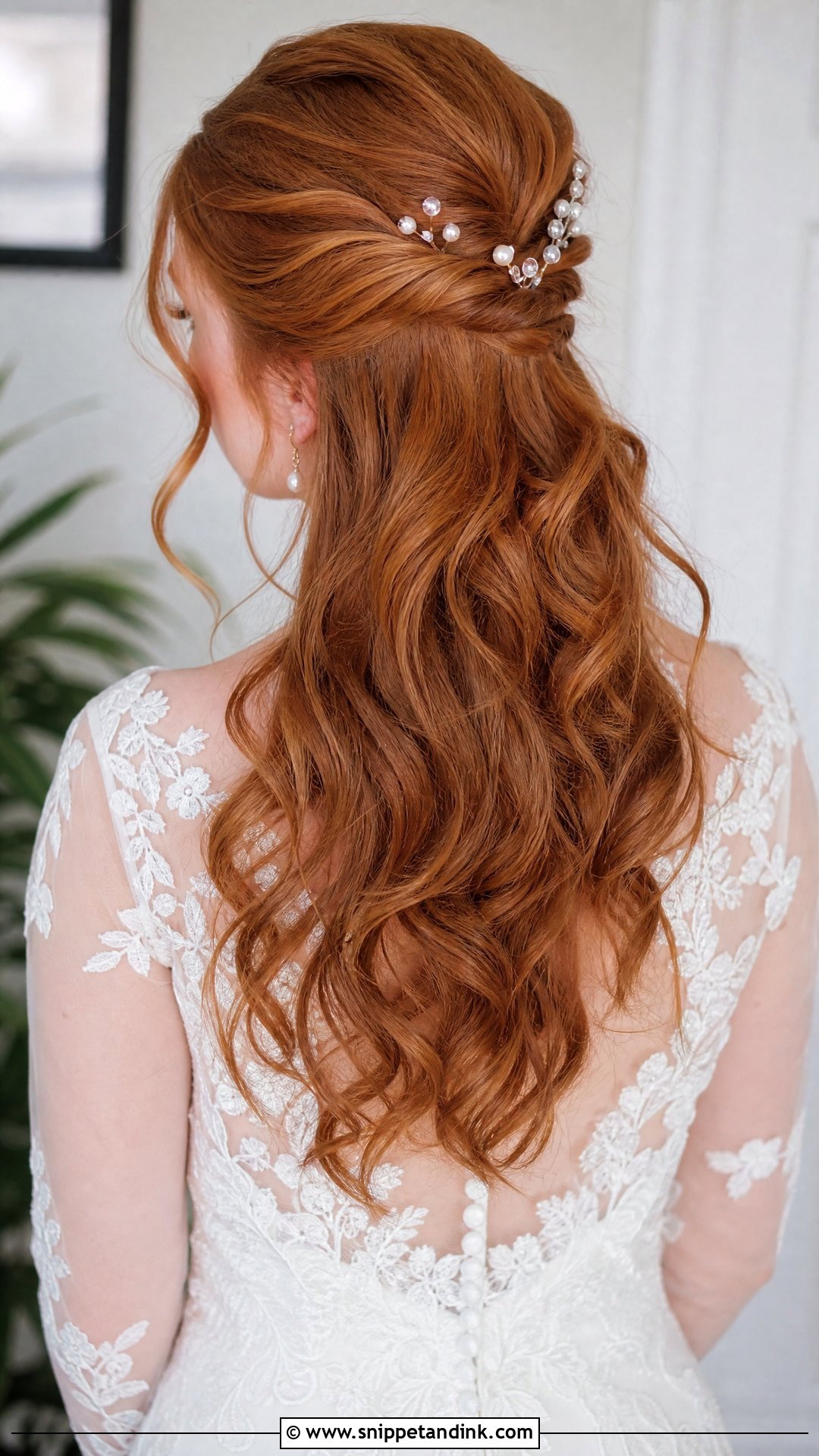 Half Up Half Down Bridal Hairstyle - Snippet and Ink - 15 Classy Bridal Hairstyles