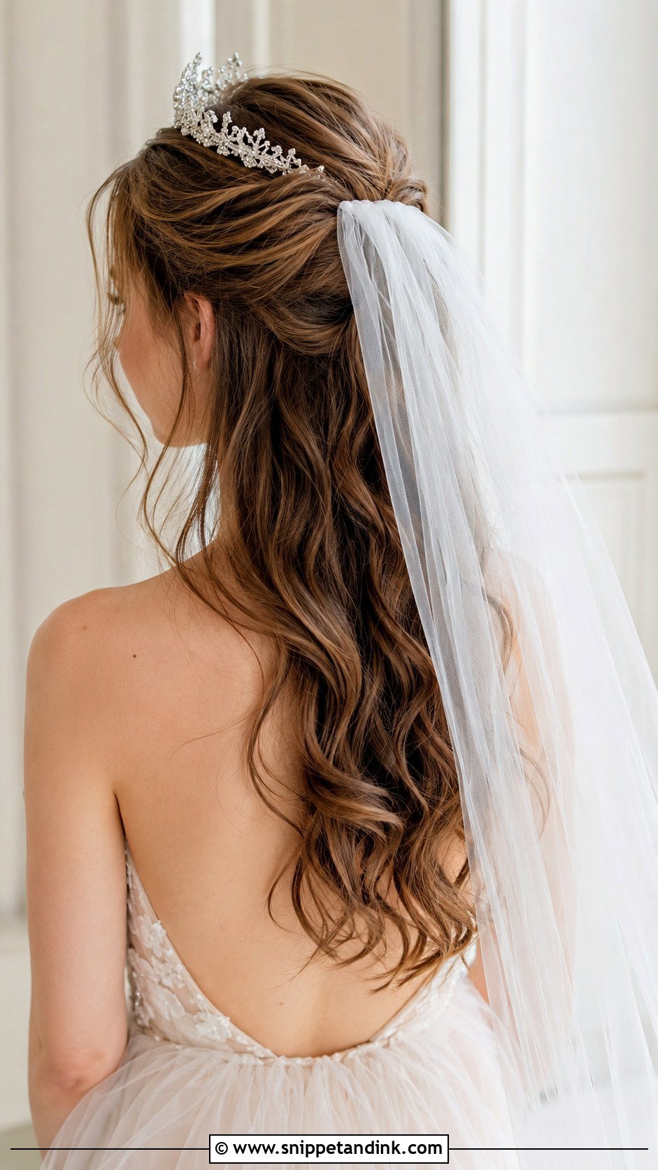 Half Up Half Down Bridal Updo - Snippet and Ink - 25 Bridal Updo Hairstyles