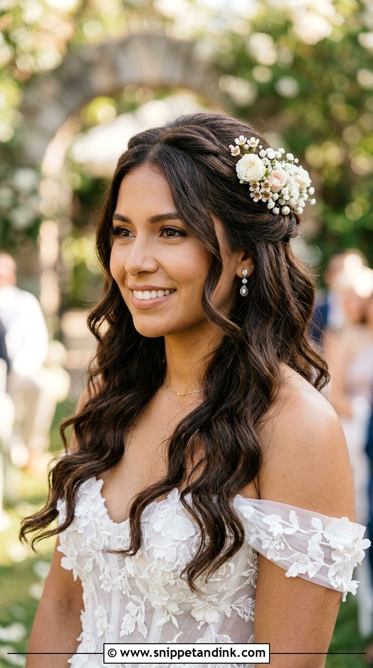 Half Up Half Down Bridal Wig - Snippet and Ink - 20 Bridal Wig Hairstyles