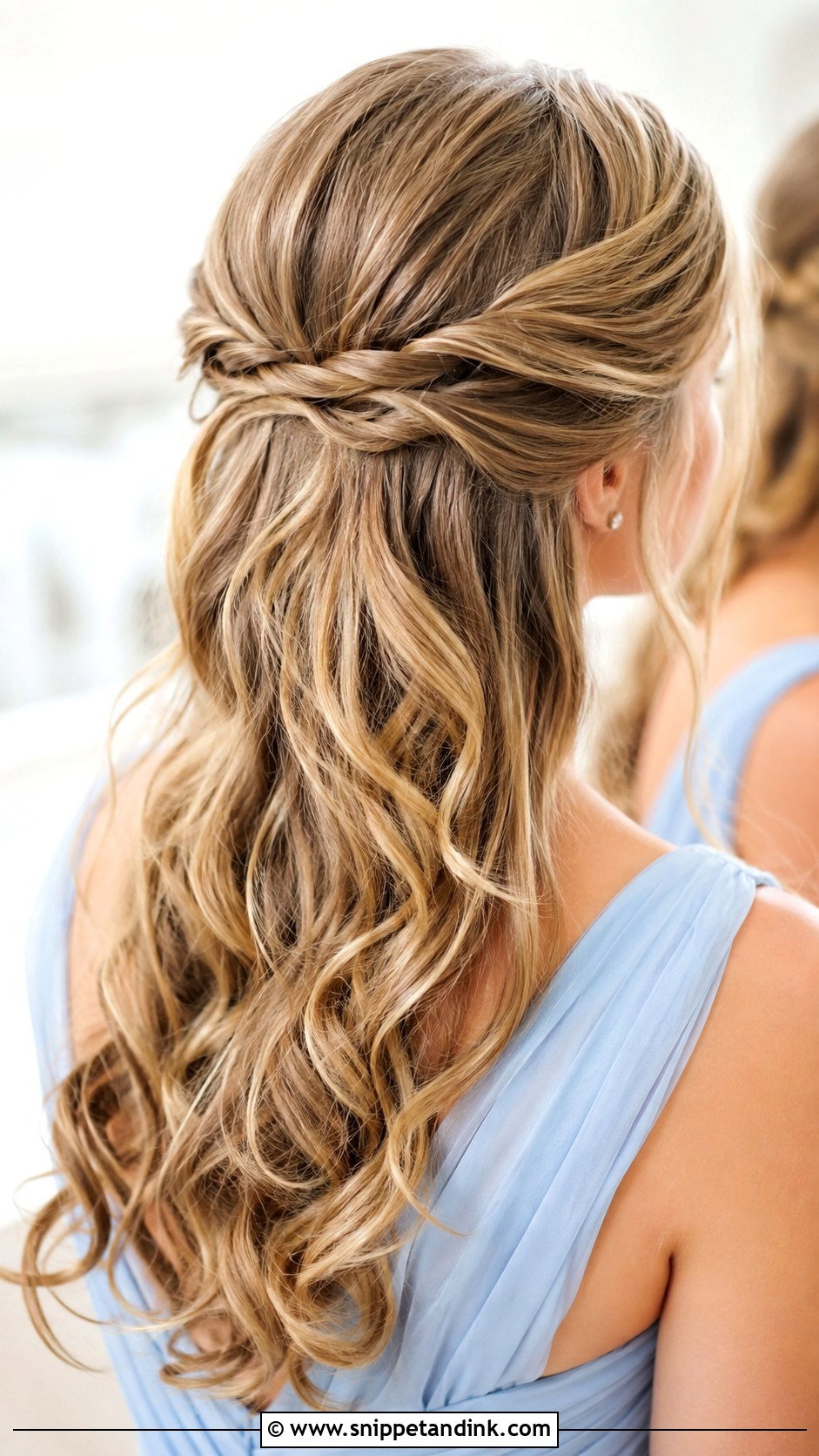 Half Up Half Down Bridesmaid Hair - Snippet and Ink - 30 Bridesmaid Hair Styles