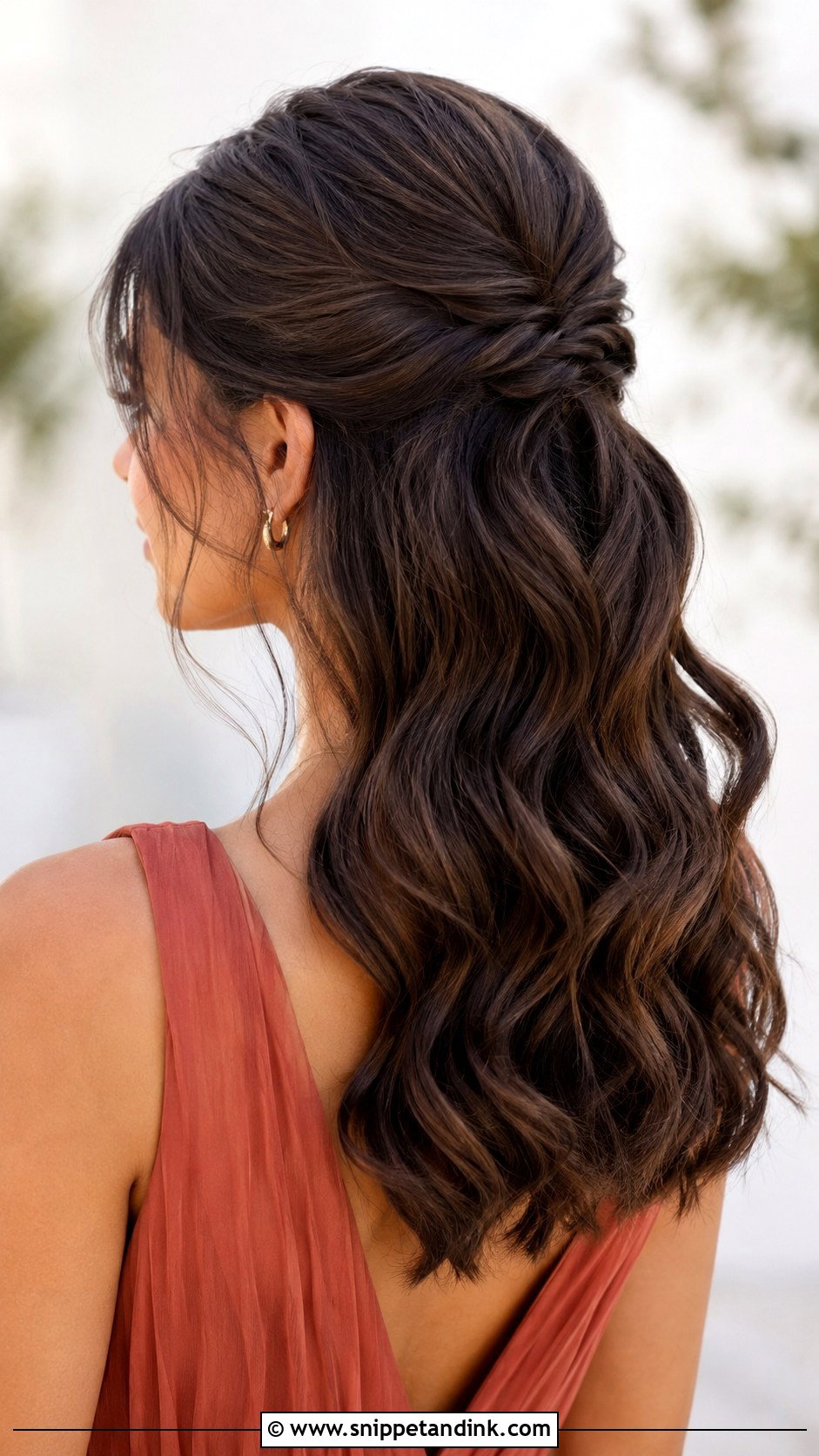 Half Up Half Down Bridesmaid Hair For Thick Hair - Snippet and Ink - 20 Bridesmaid Hair Half Up Half Down Medium Length Ideas