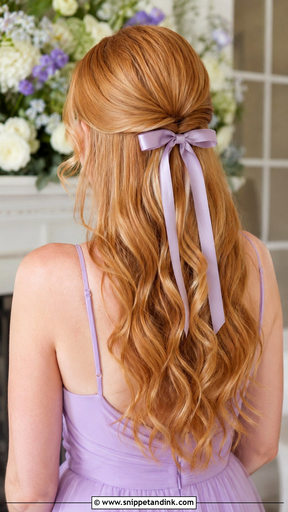 Half Up Half Down Bridesmaid Hair With A Bow - Snippet and Ink - 20 Bridesmaid Hair Styles Half Up Half Down