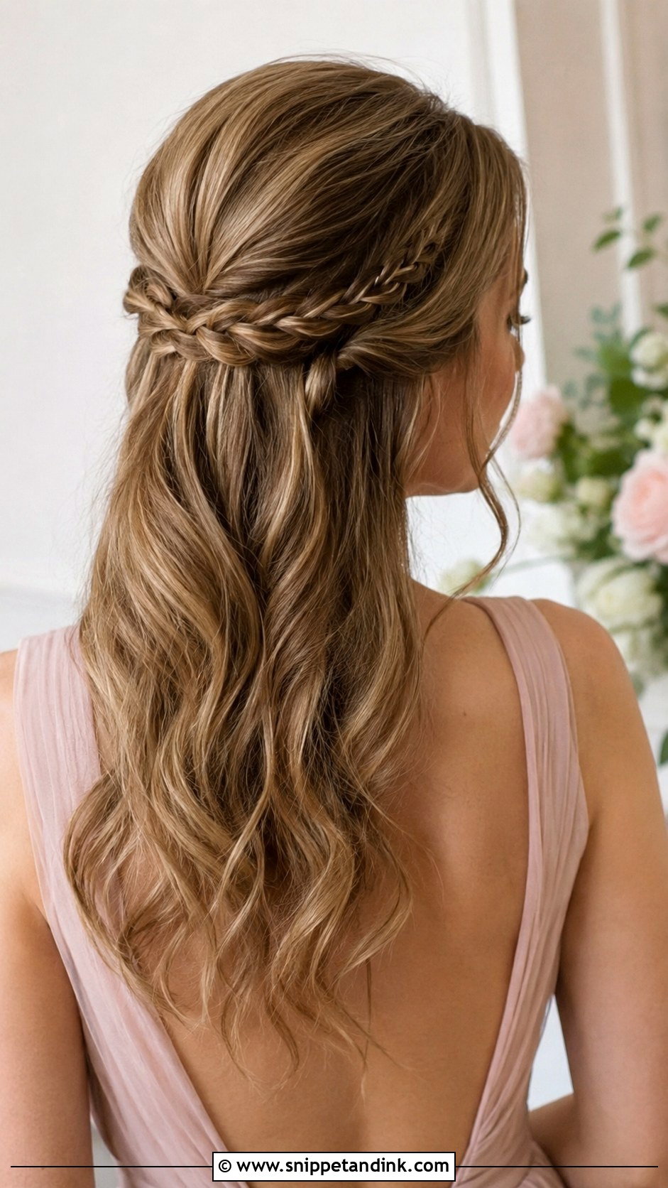 Half Up Half Down Bridesmaid Hair With Braids - Snippet and Ink - 20 Bridesmaid Hair Styles Half Up Half Down