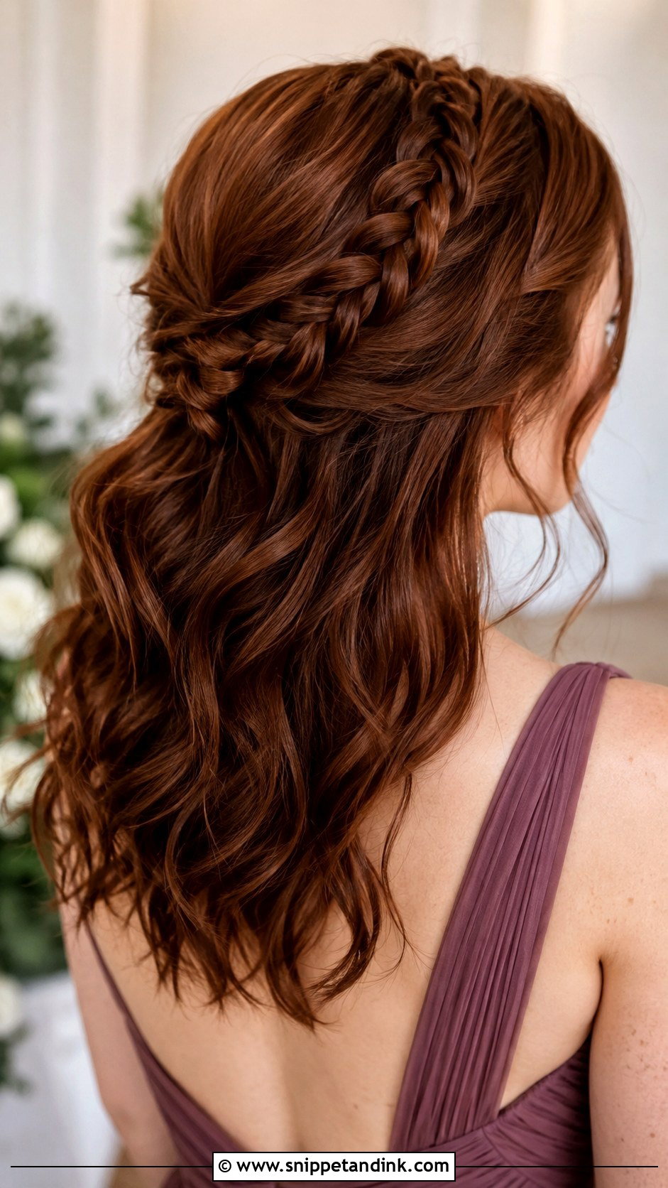 Half Up Half Down Bridesmaid Hair With Dutch Braid - Snippet and Ink - 25 Half Up Half Down Bridesmaid Hair Medium Ideas