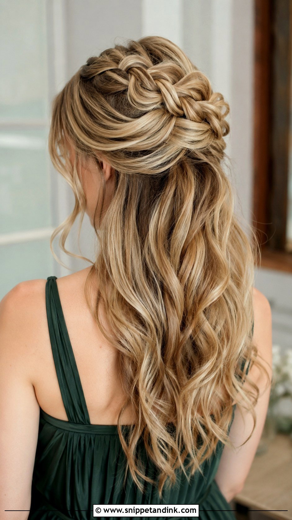 Half Up Half Down Bridesmaid Hair With Dutch Braid - Snippet and Ink - 20 Half Up Half Down Bridesmaid Hair Long Ideas