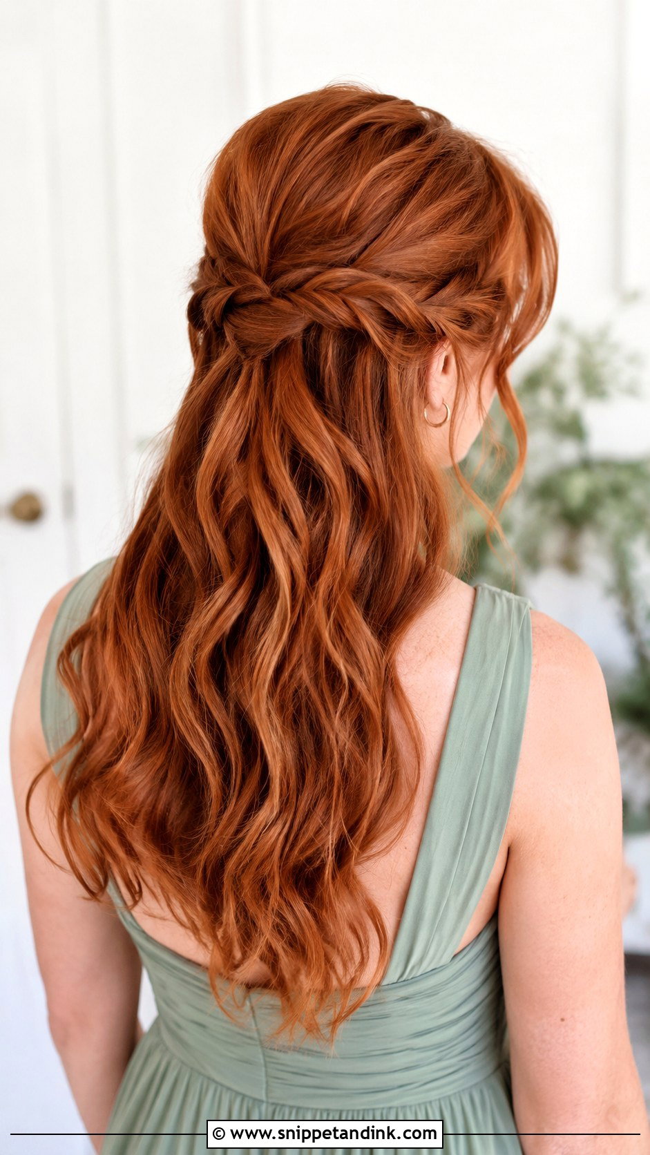 Half Up Half Down Bridesmaid Hair With Twists - Snippet and Ink - 20 Wedding Hairstyles for Bridesmaids Down