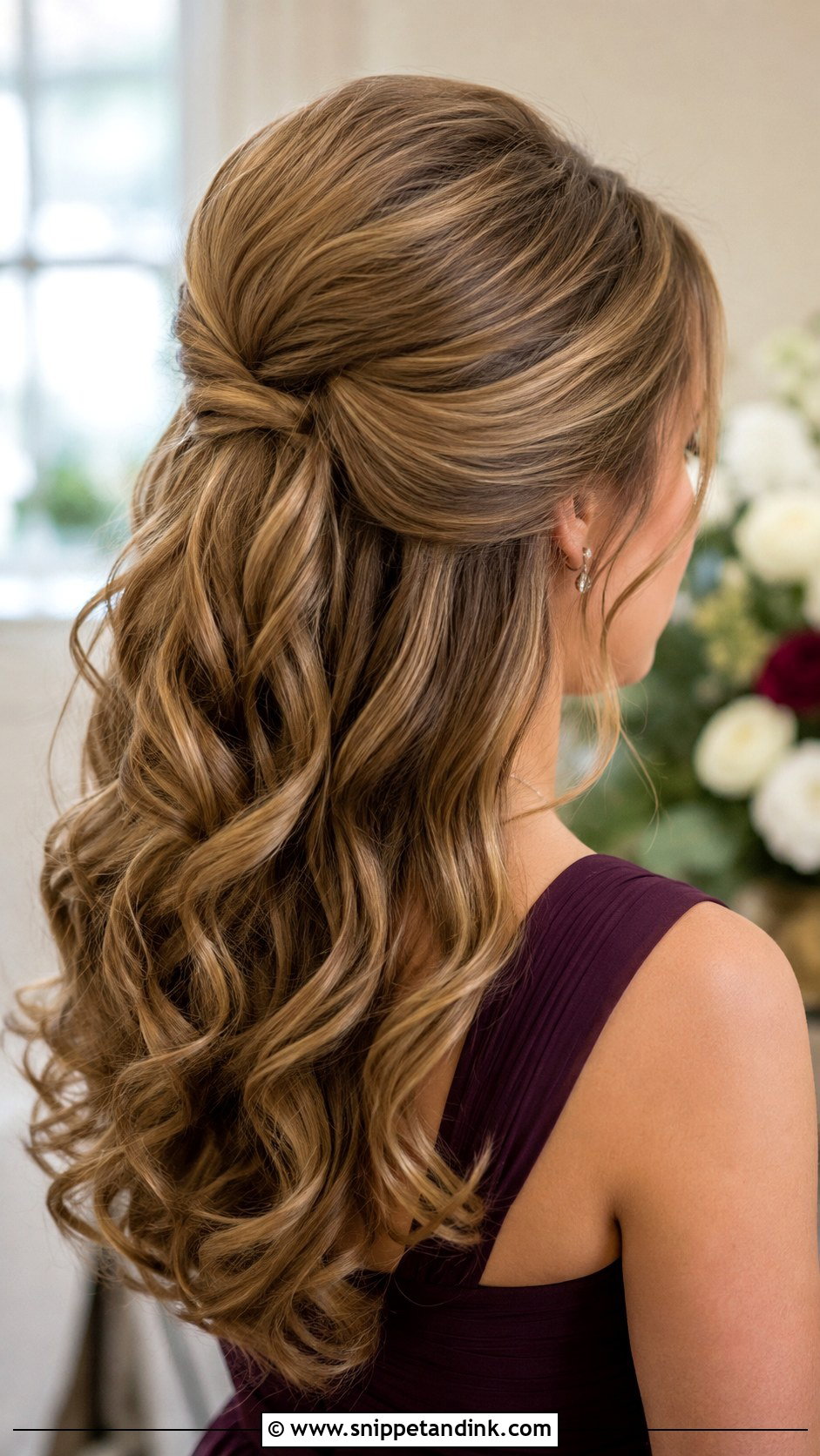Half Up Half Down Bridesmaid Hair With Volume - Snippet and Ink - 30 Bridesmaids Half Up Half Down Hairstyles