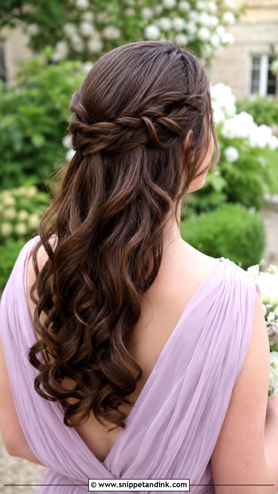 Half Up Half Down Bridesmaid Hairstyle - Snippet and Ink - 25 Bridesmaid Hairstyles