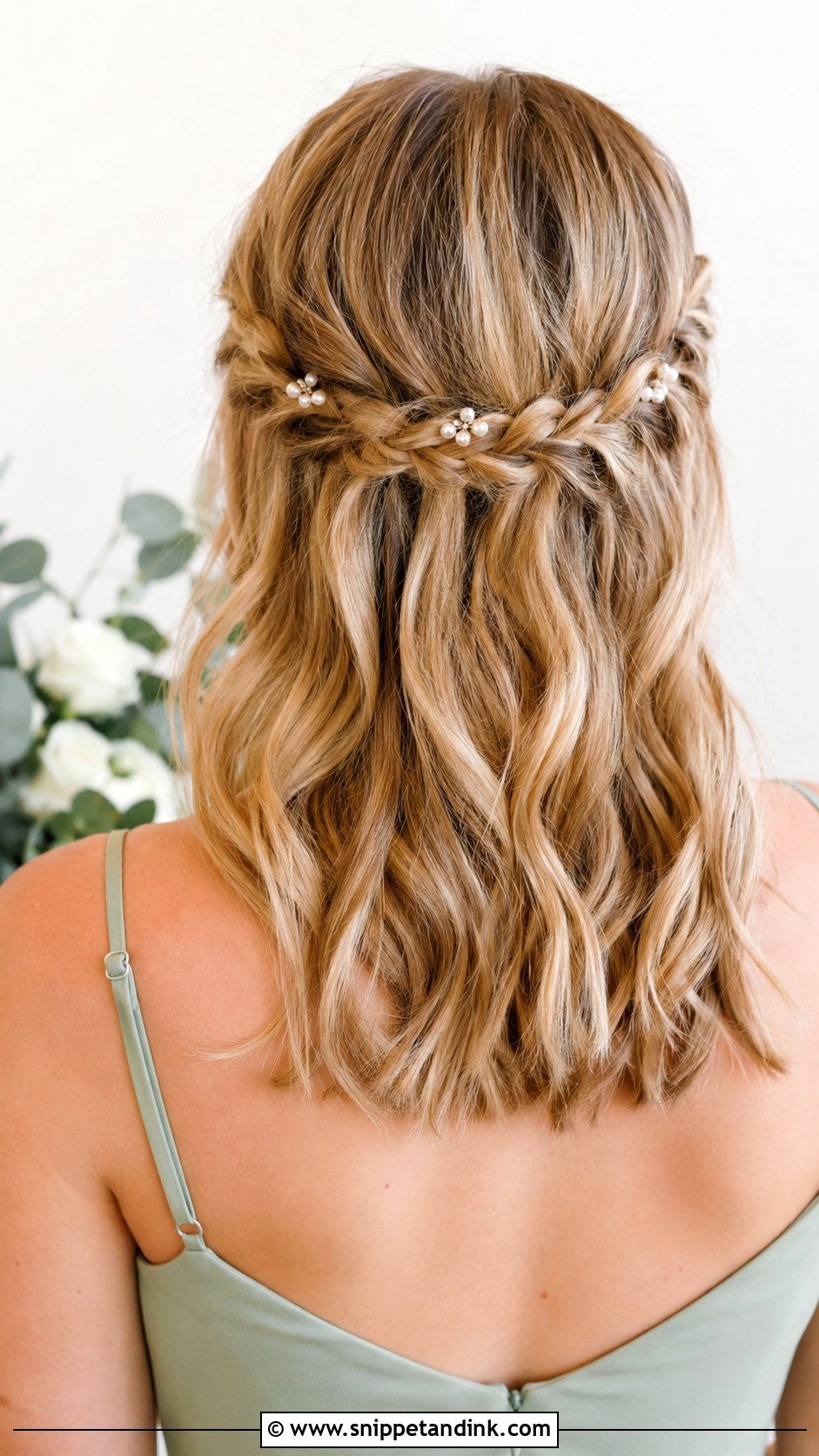 Half Up Half Down Crown Braid - Snippet and Ink - 20 Bridesmaid Hairstyles Half Up Half Down Braid Medium Lengths Long