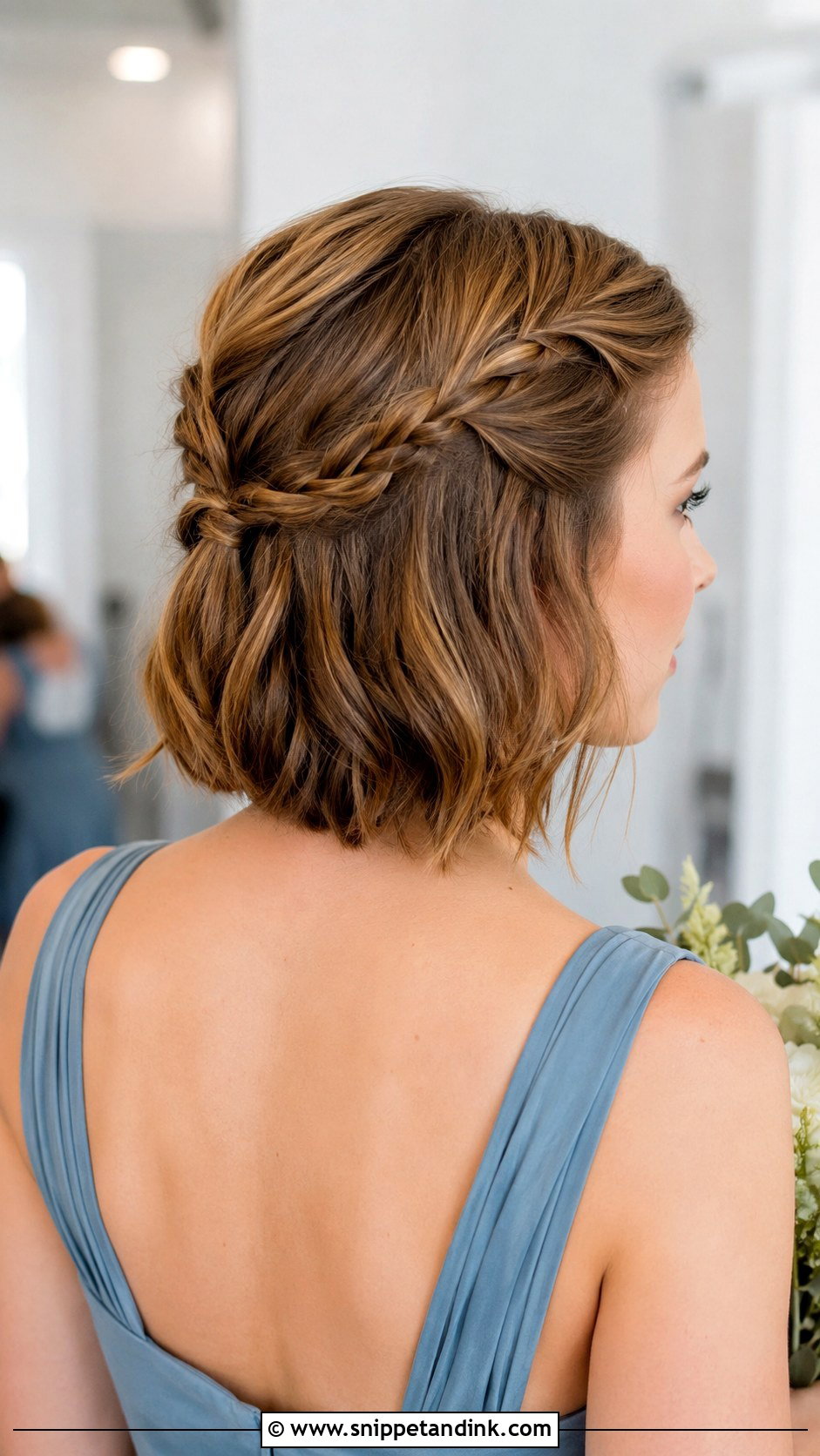 Half Up Half Down Double Braid Short Hair - Snippet and Ink - 25 Bridesmaid Hairstyles Half Up Half Down Braid Short Hair
