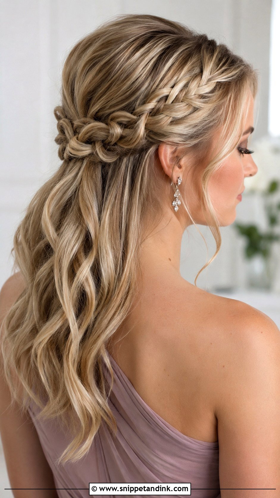 Half Up Half Down Double Braids - Snippet and Ink - 20 Bridesmaid Hairstyles Half Up Half Down Braid Medium Lengths Long