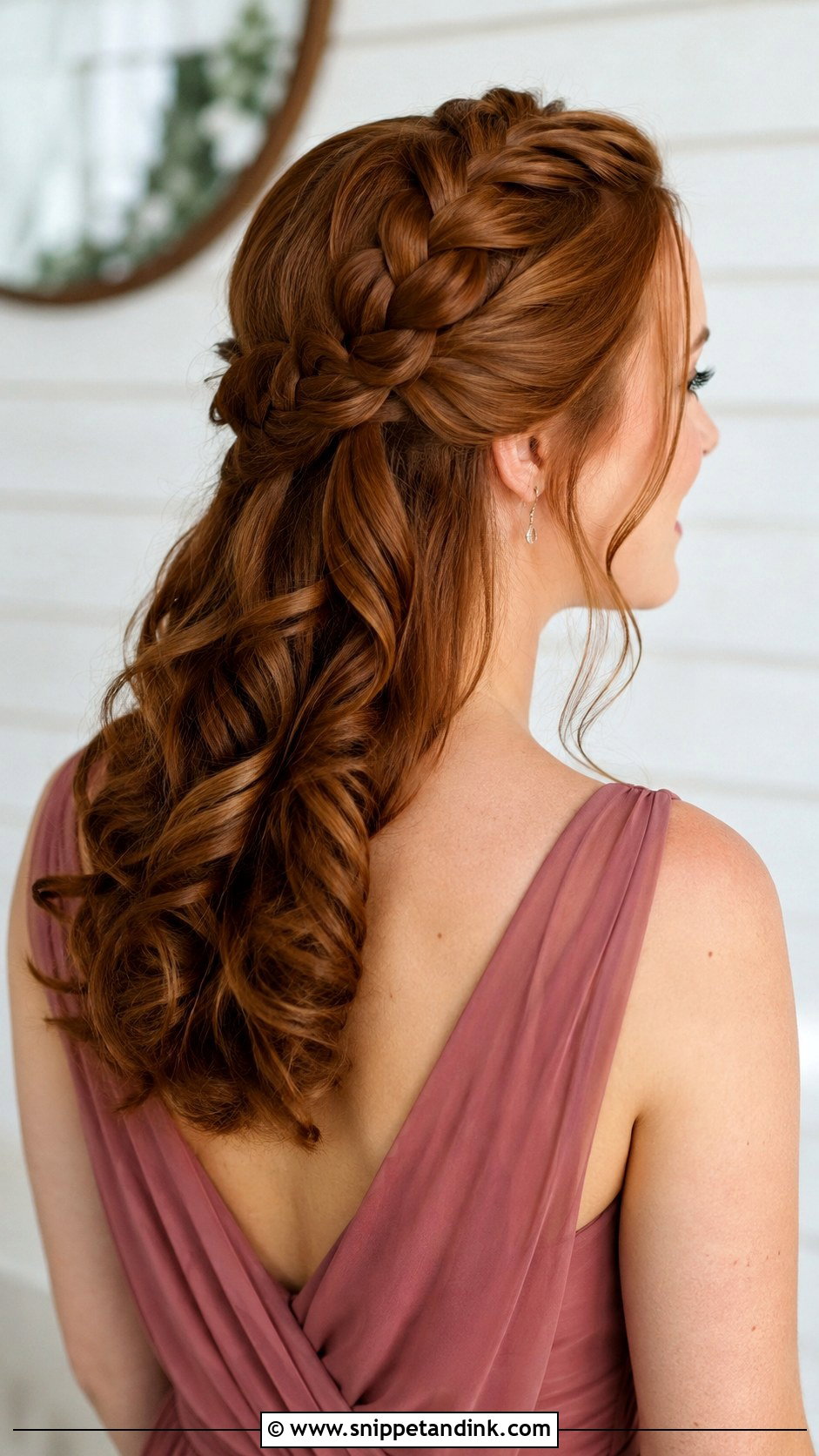 Half Up Half Down Dutch Braid - Snippet and Ink - 20 Bridesmaid Hairstyles Half Up Half Down Braid Medium Lengths Long