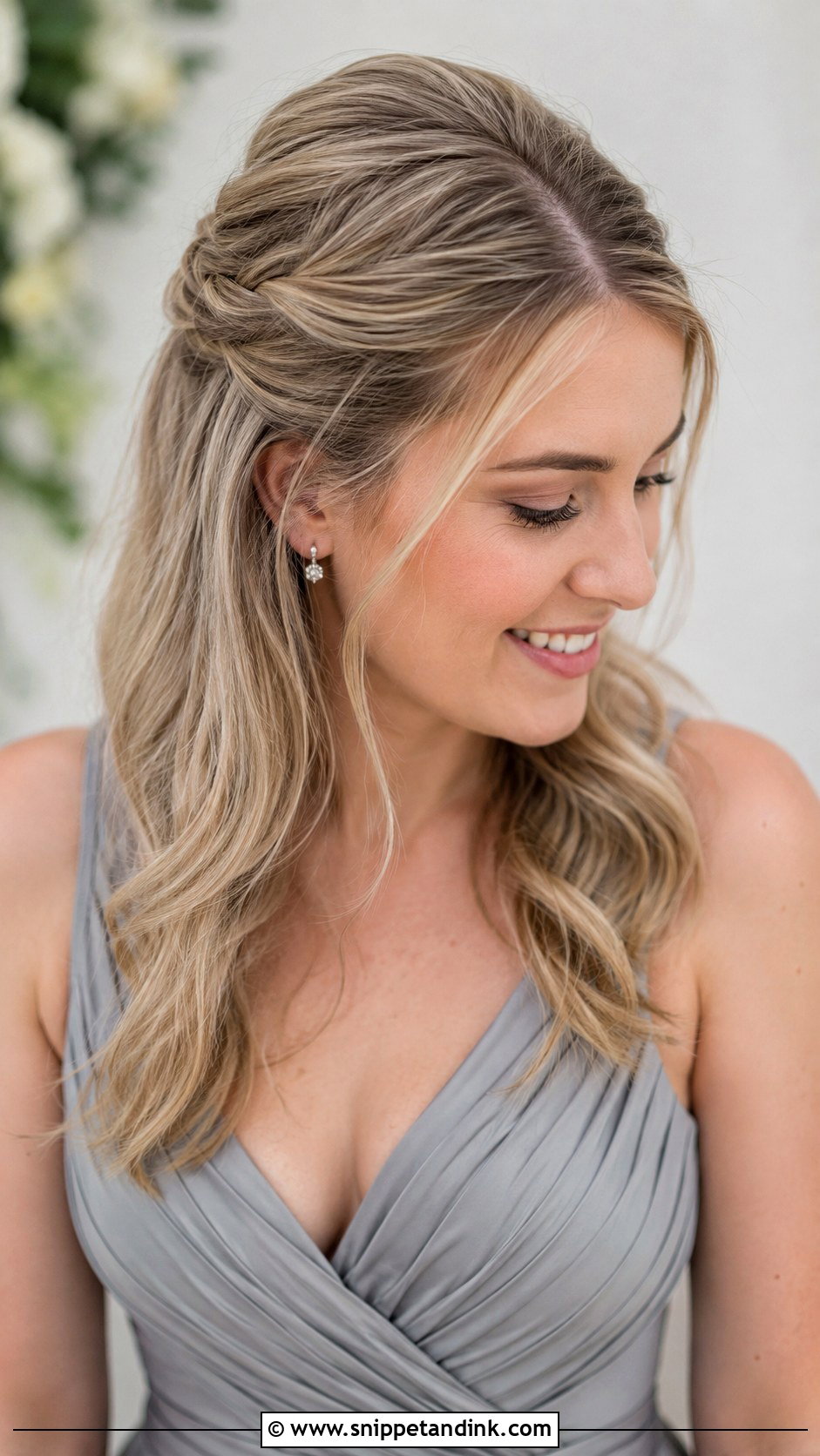 Half Up Half Down For Fine Medium Hair - Snippet and Ink - 20 Wedding Hairstyles Half Up Half Down Medium Length Bridesmaid Hair