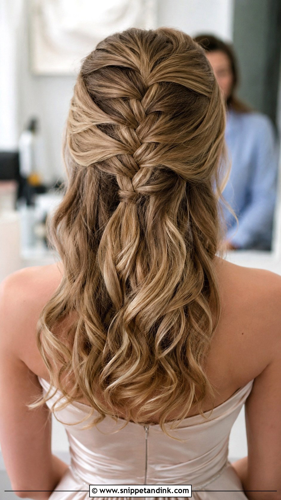 Half Up Half Down French Braid - Snippet and Ink - 20 Bridesmaid Hairstyles Half Up Half Down Braid Medium Lengths Long