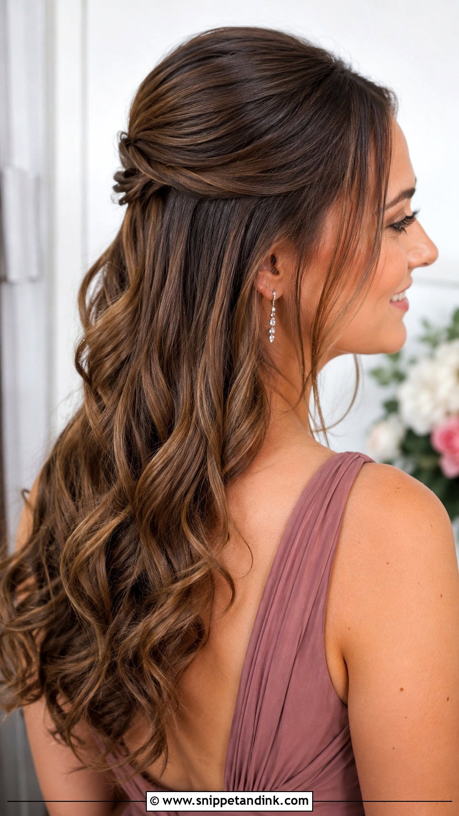 Half Up Half Down Glam - Snippet and Ink - 20 Hairstyles for Mother of the Groom