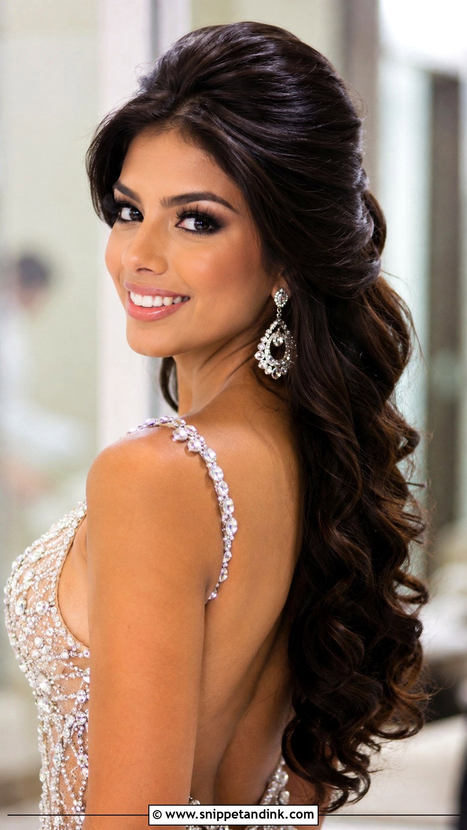 Half Up Half Down Pageant Hair For Thick Hair - Snippet and Ink - 20 Half-Up Half-Down Pageant Hair Ideas