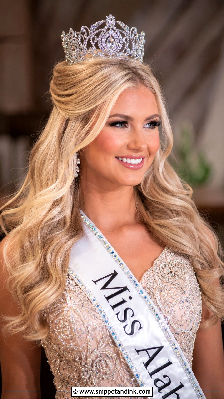 Half Up Half Down Pageant Hair With Tiara - Snippet and Ink - 20 Half-Up Half-Down Pageant Hair Ideas