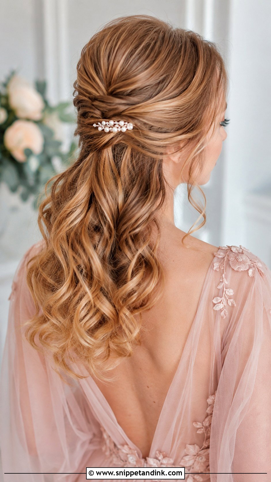 Half Up Half Down Prewedding Hairdo - Snippet and Ink - 15 Prewedding Hairdo Ideas