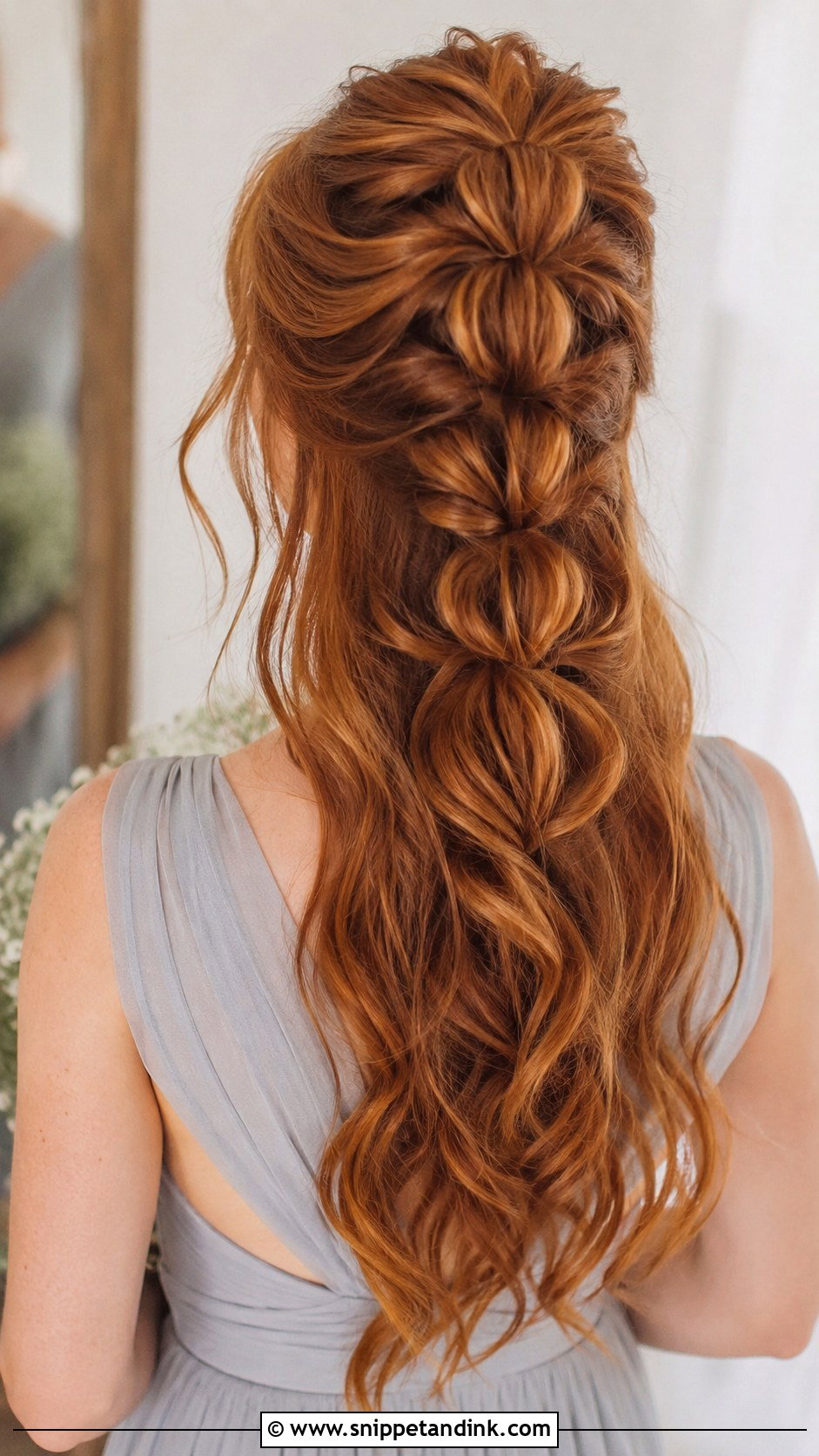 Half Up Half Down Pull Through Braid - Snippet and Ink - 20 Bridesmaid Hairstyles Half Up Half Down Braid Medium Lengths Long