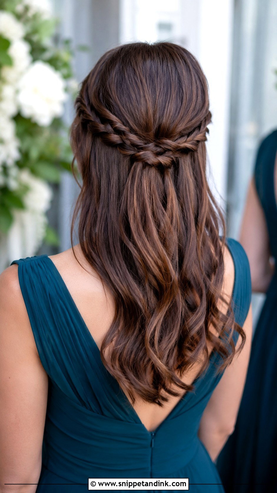 Half Up Half Down Rope Braid - Snippet and Ink - 20 Bridesmaid Hairstyles Half Up Half Down Braid Medium Lengths Long