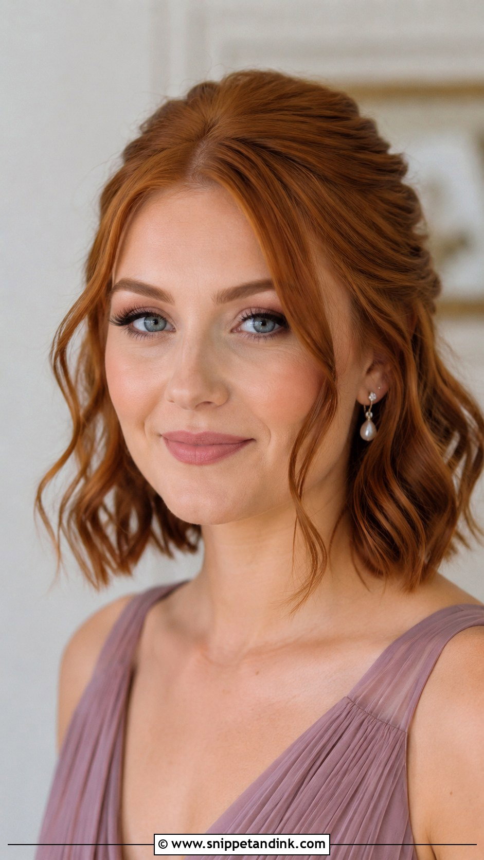 Half Up Half Down Short Hair With Face Framing Pieces - Snippet and Ink - 20 Simple Wedding Hairstyles Half Up Half Down Short Hair Bridesmaid