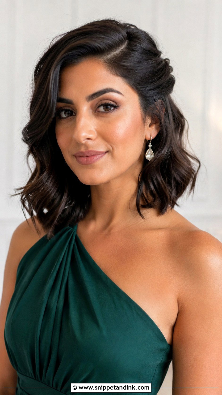 Half Up Half Down Short Hair With Side Part - Snippet and Ink - 20 Simple Wedding Hairstyles Half Up Half Down Short Hair Bridesmaid