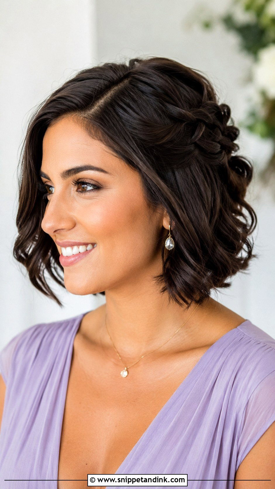 Half Up Half Down Side Braid Short Hair - Snippet and Ink - 25 Bridesmaid Hairstyles Half Up Half Down Braid Short Hair