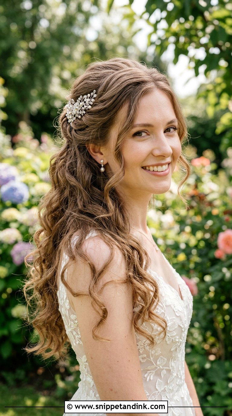 Half Up Half Down Tutorial - Snippet and Ink - 20 Bridal Hair Tutorial Ideas