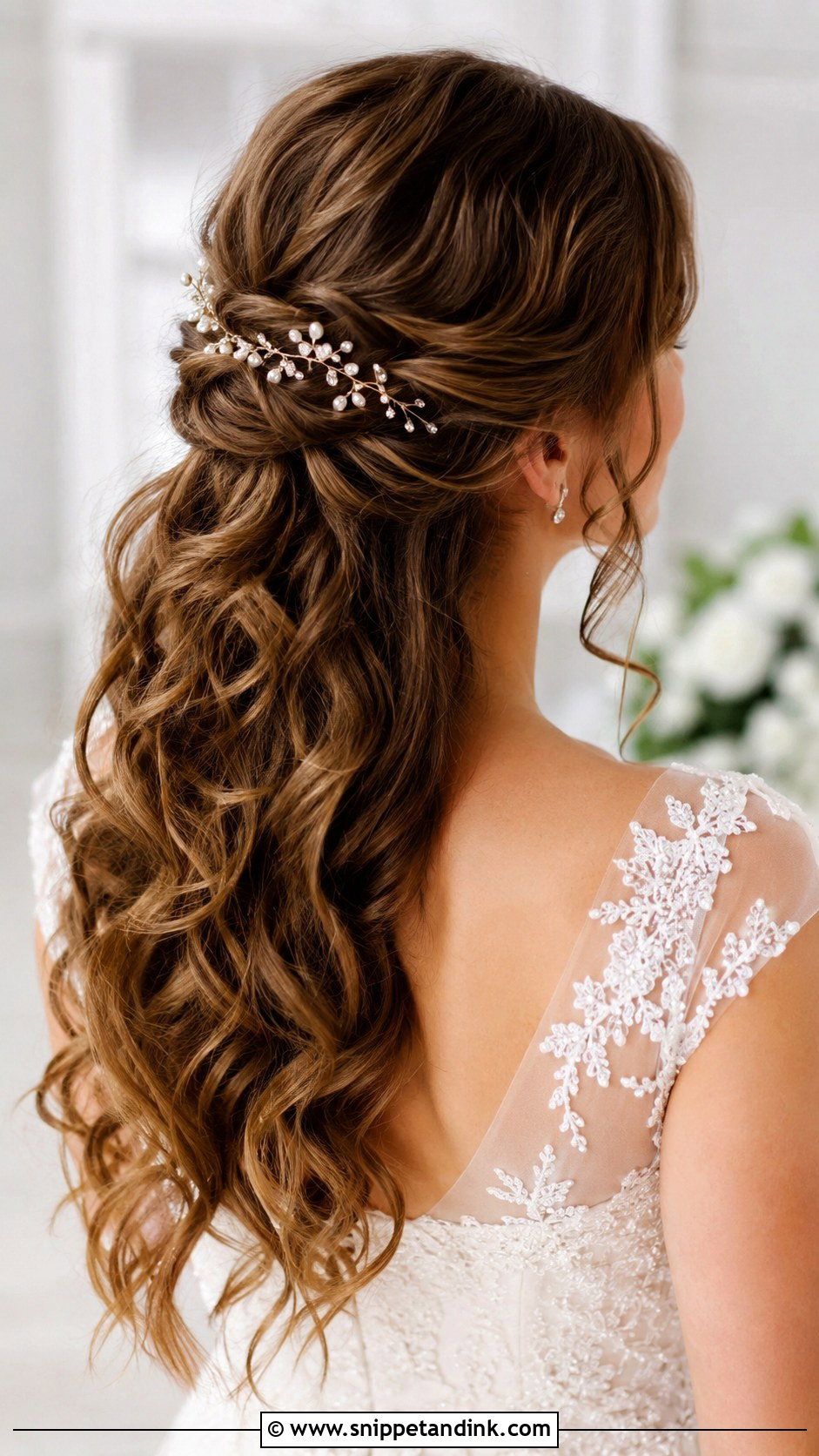 Half Up Half Down Updo Style - Snippet and Ink - 20 Wedding Updo Tutorial Ideas