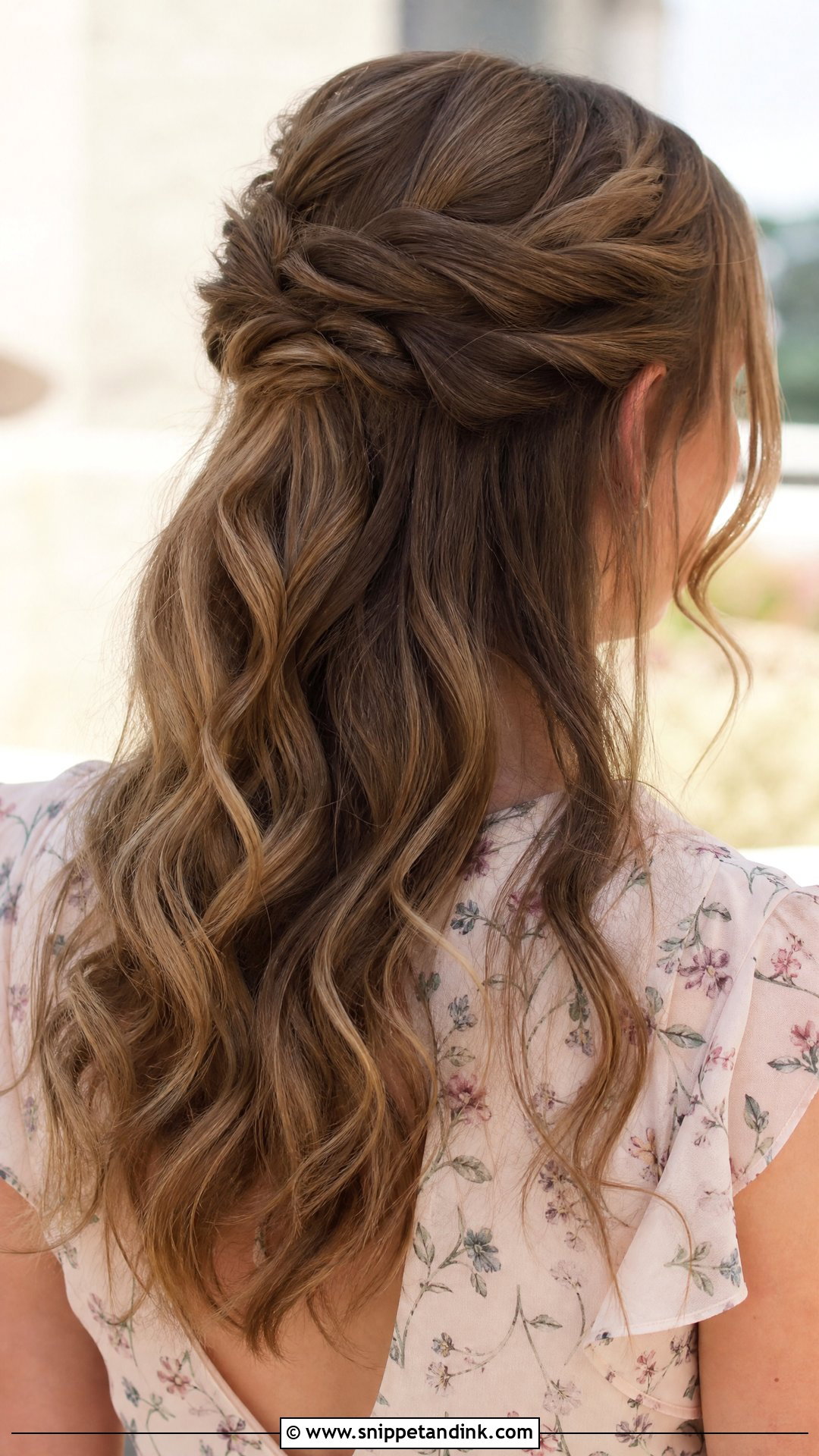 Half Up Half Down Updo for Wedding Guest - Snippet and Ink - 20 Updo Hair Styles for Wedding Guest