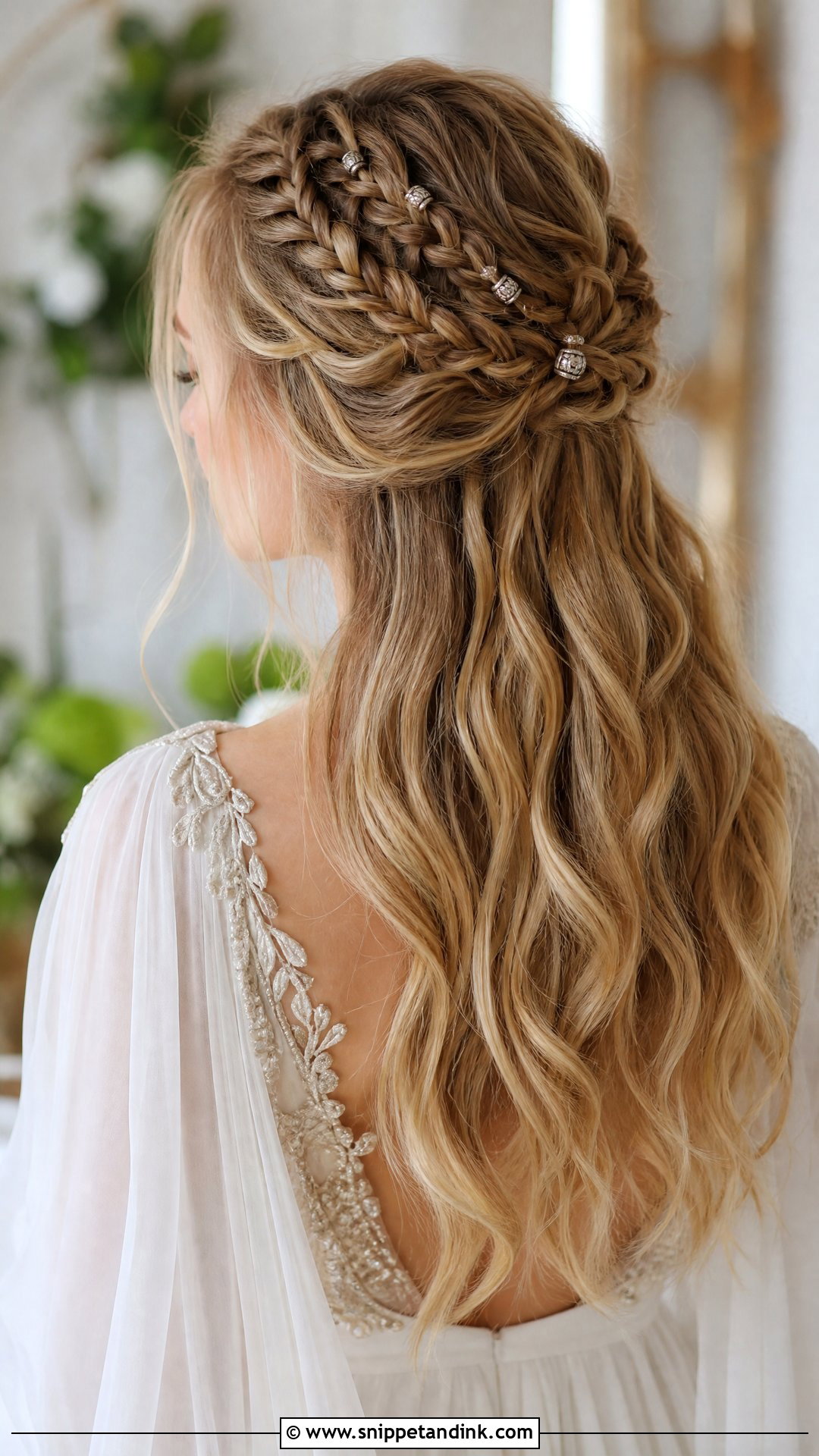 Half Up Half Down Viking Braids - Snippet and Ink - 20 Viking Wedding Hairstyles