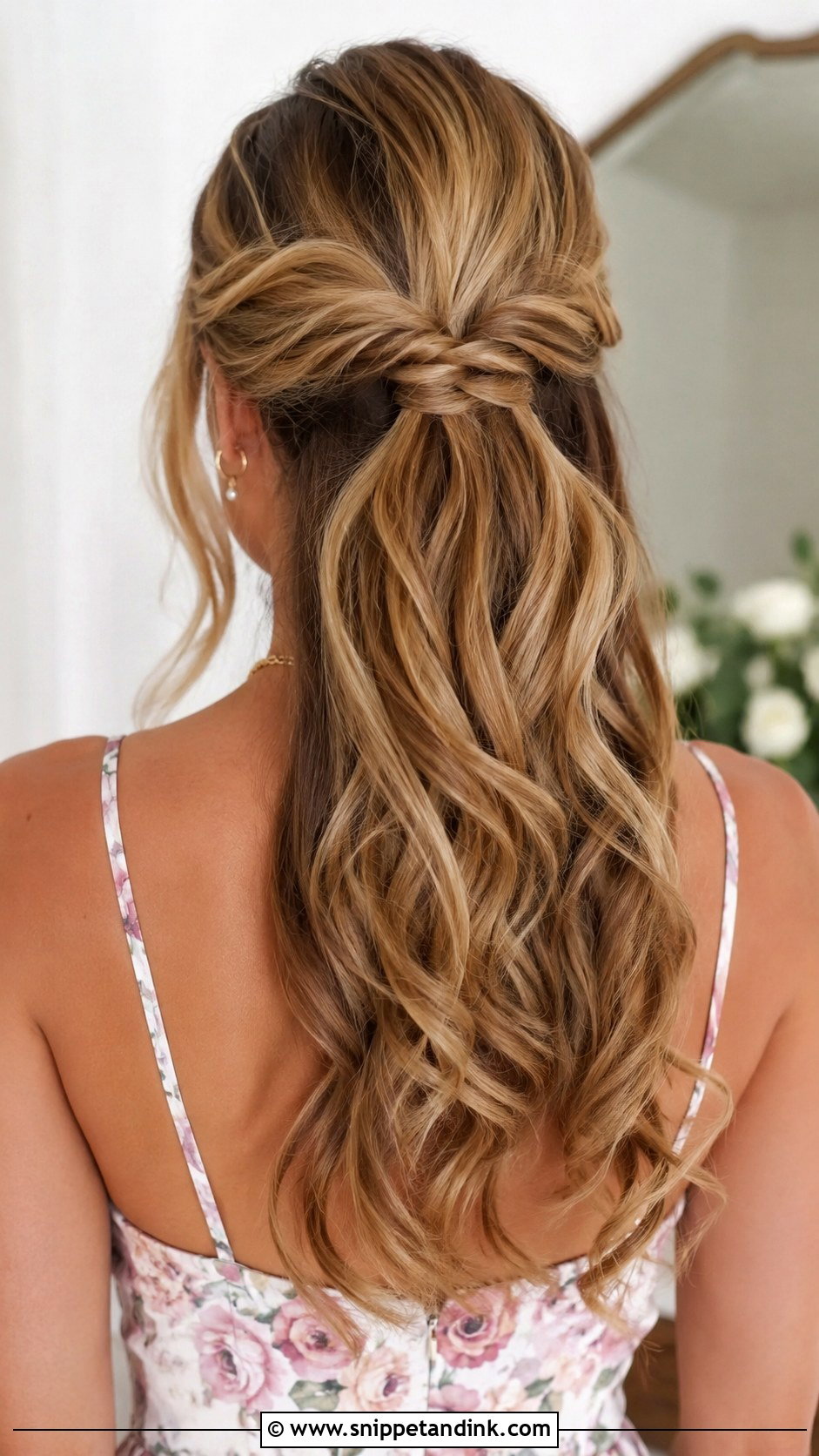 Half Up Half Down Wedding Guest Hair - Snippet and Ink - 35 Hairstyles for Wedding Guest