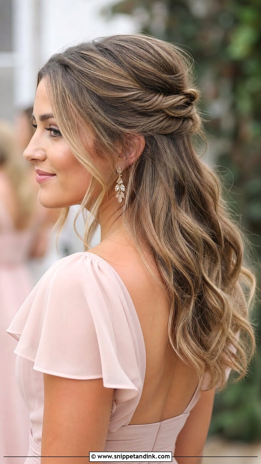 Half Up Half Down Wedding Guest Hairstyle - Snippet and Ink - 15 Best Wedding Guest Hairstyles