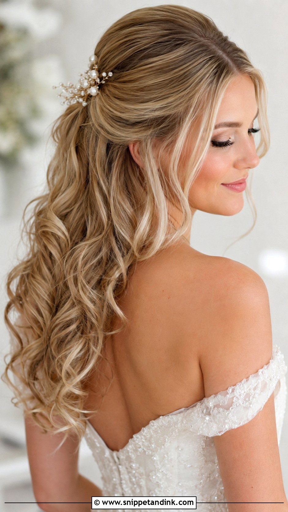 Half Up Half Down Wedding Hair - Snippet and Ink - 15 Wedding Hair for Plus Size Brides
