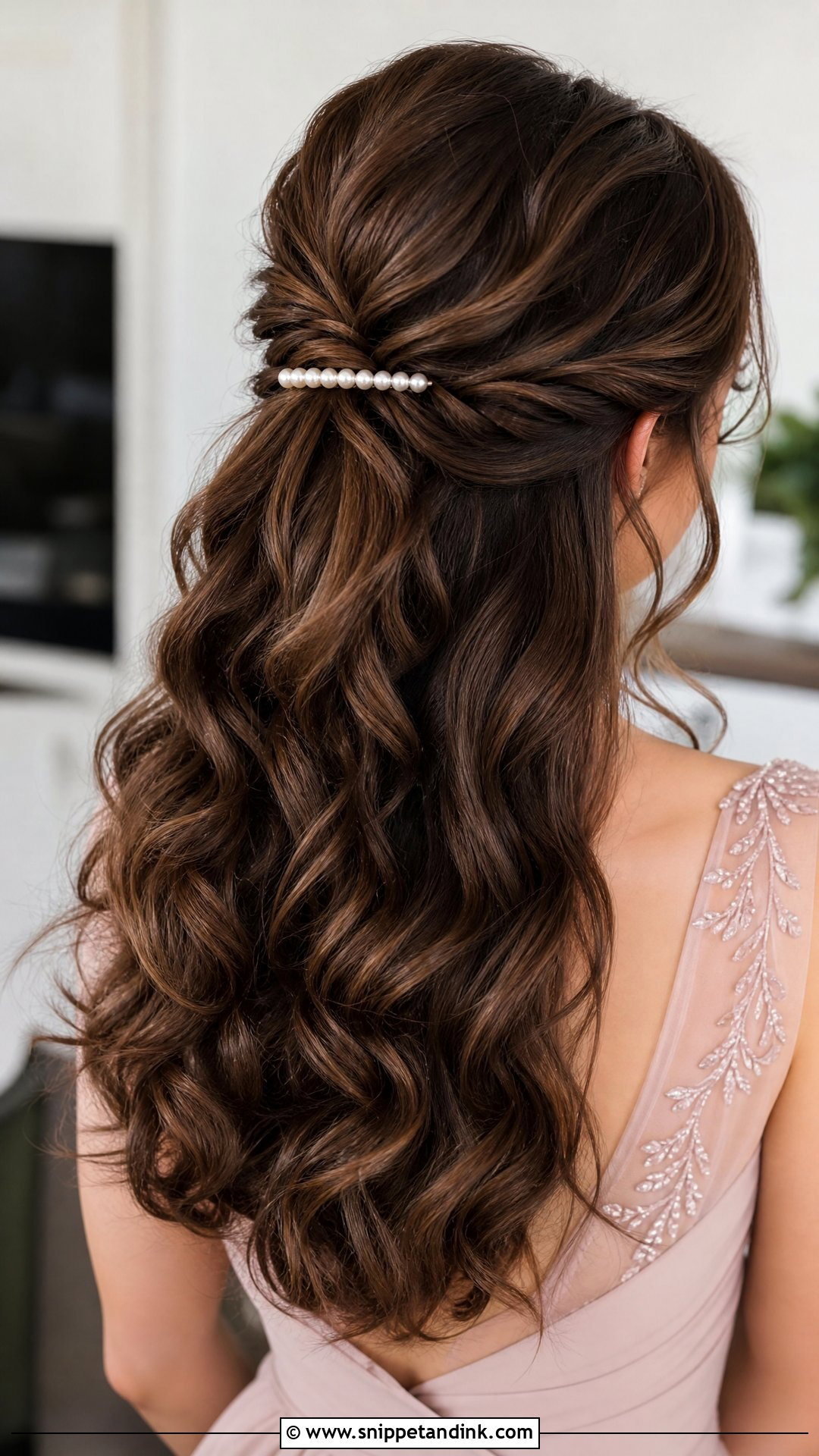Half Up Half Down Wedding Hair - Snippet and Ink - 15 Easy Hair for Wedding Ideas