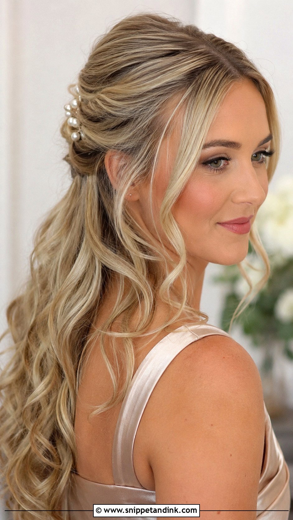 Half Up Half Down Wedding Hair - Snippet and Ink - 20 Hair Ideas for a Wedding