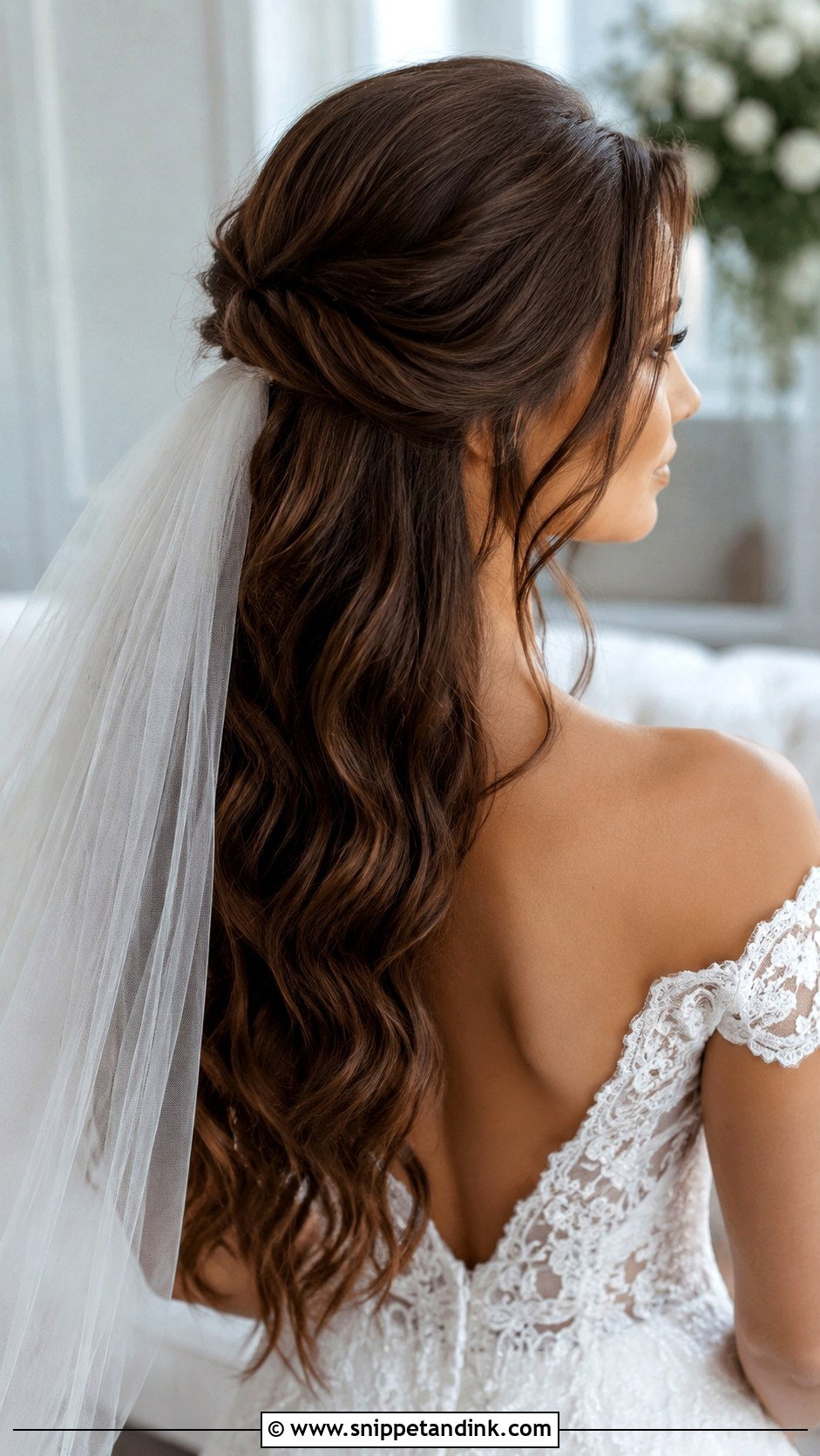 Half Up Half Down Wedding Hair - Snippet and Ink - 15 Hair Styles Ideas for Wedding