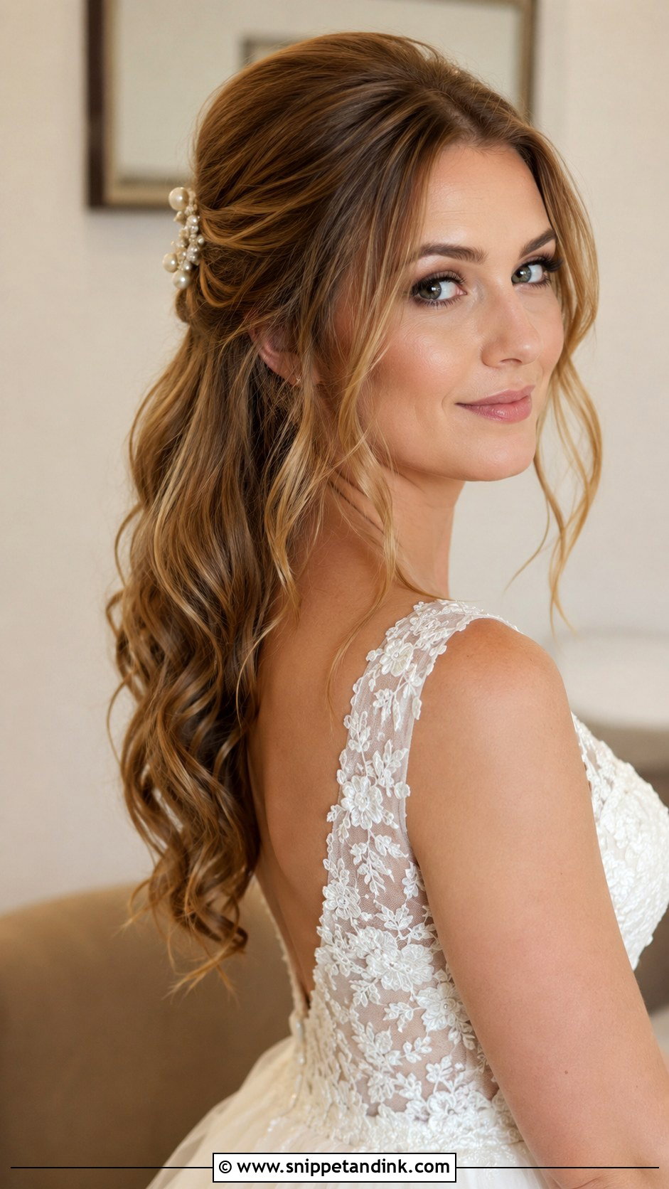 Half Up Half Down Wedding Hair Front View - Snippet and Ink - 20 Wedding Hair Front View Ideas