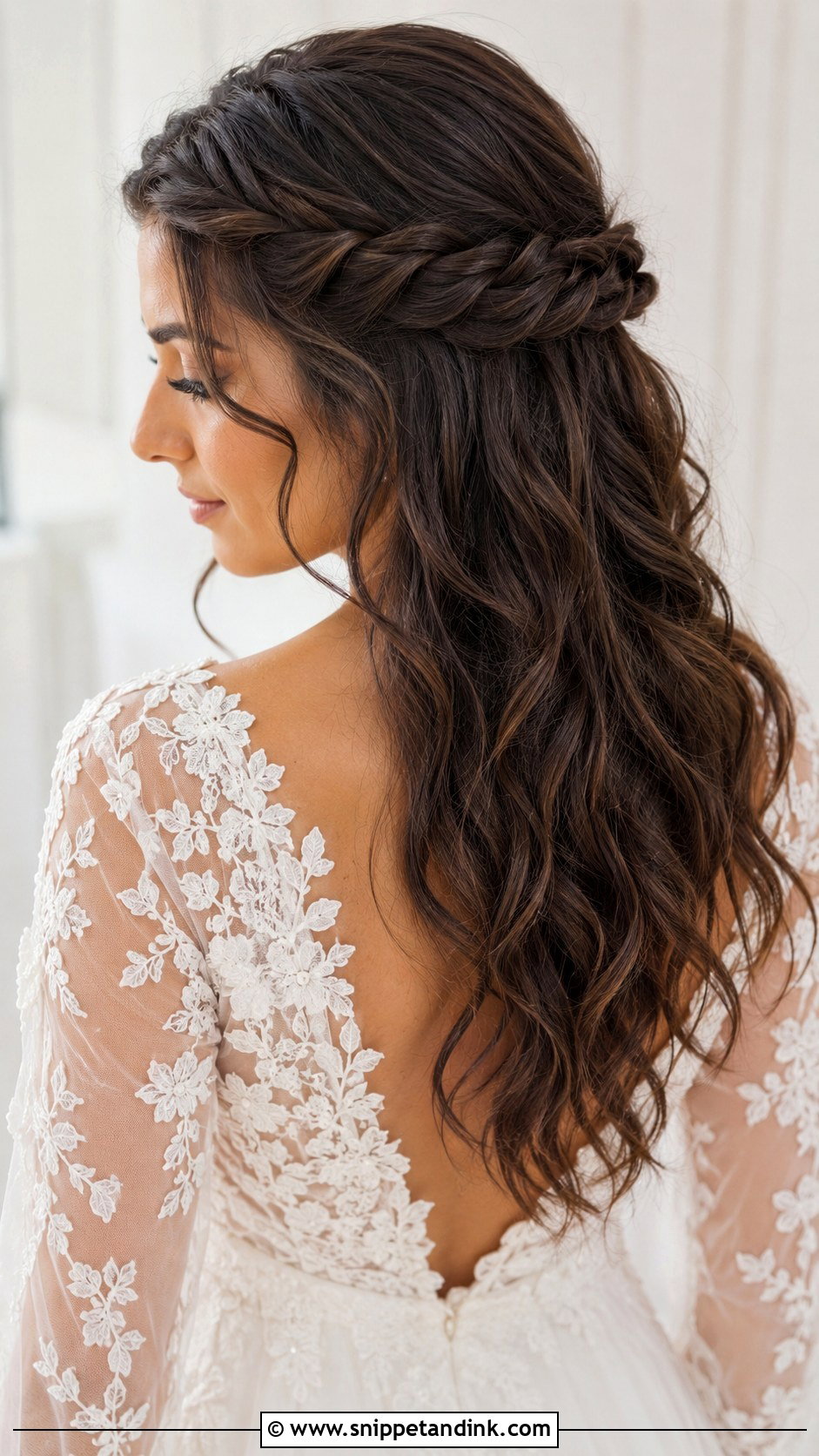 Half Up Half Down Wedding Hair With Twists - Snippet and Ink - 15 Half-Up Half-Down Hairstyles for Wedding
