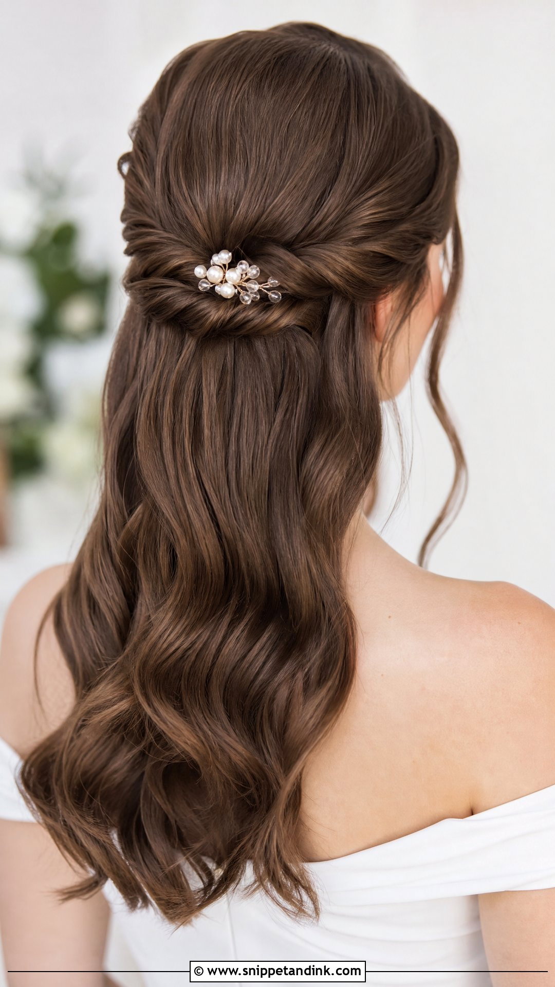 Half Up Half Down Wedding Hair With Twists - Snippet and Ink - 15 Easy Half-Up Half-Down Wedding Hair Ideas