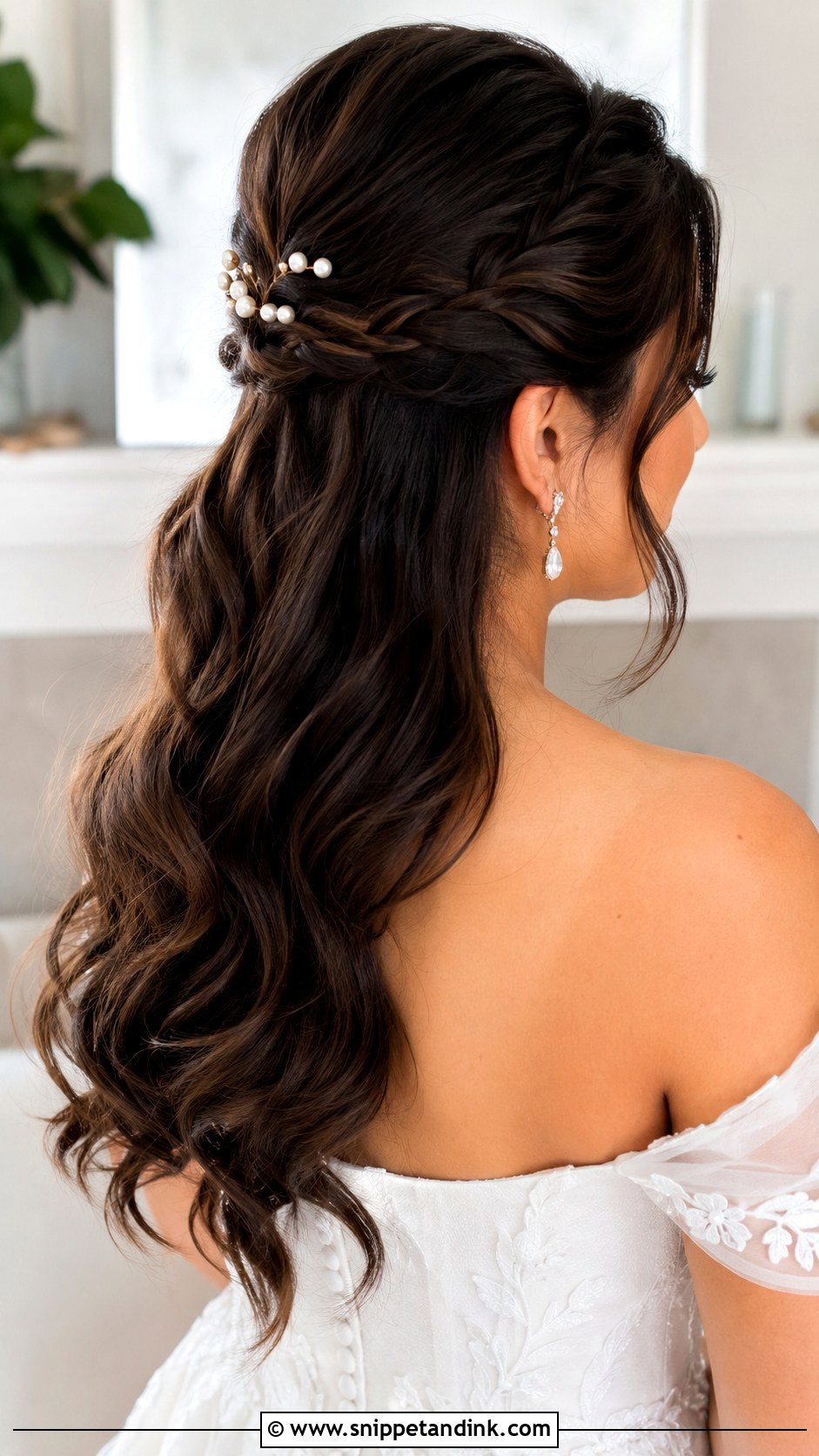 Half Up Half Down Wedding Hairstyle - Snippet and Ink - 15 Latest Hairstyles for Wedding