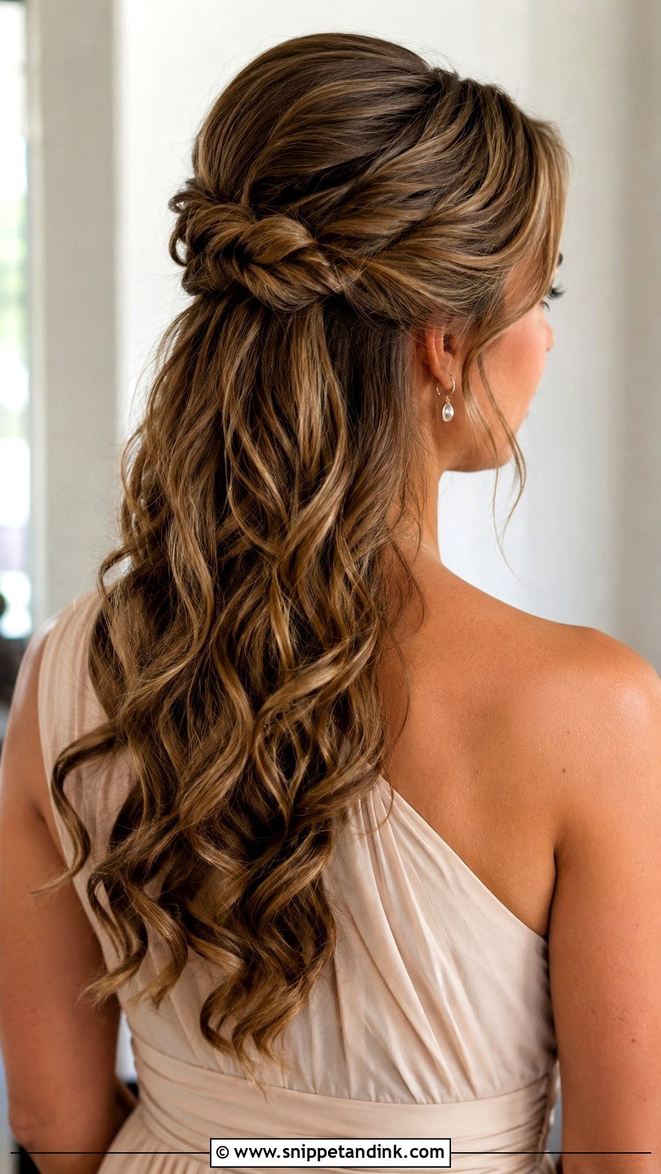 Half Up Half Down Wedding Hairstyle - Snippet and Ink - 15 Stylish Hairstyles for Wedding