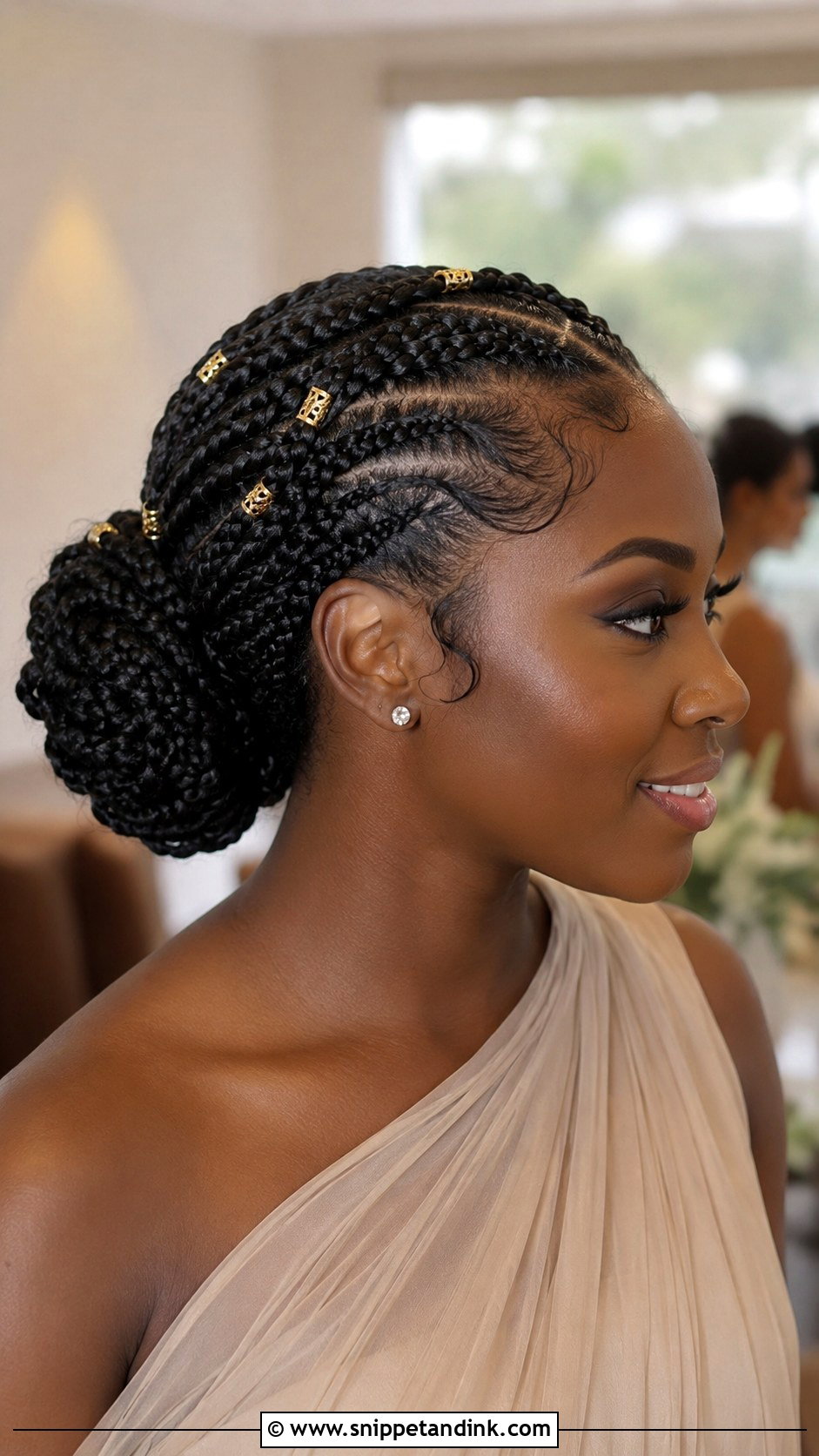 Half Up Half Down Wedding Hairstyle - Snippet and Ink - 20 Black Wedding Hairstyles for Bridesmaids