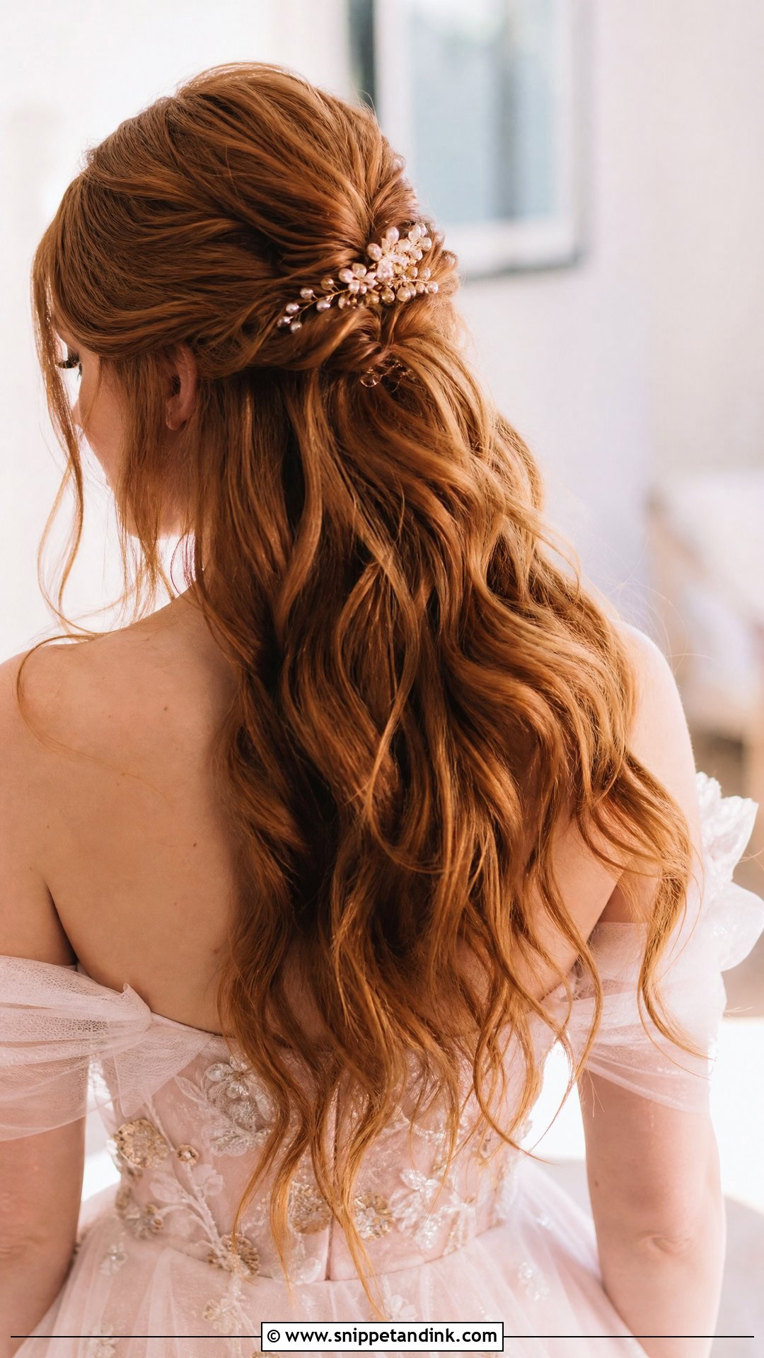 Half Up Half Down Wedding Hairstyle - Snippet and Ink - 20 Mother of the Bride Hairstyles Over 50 Mom Wedding Hairs