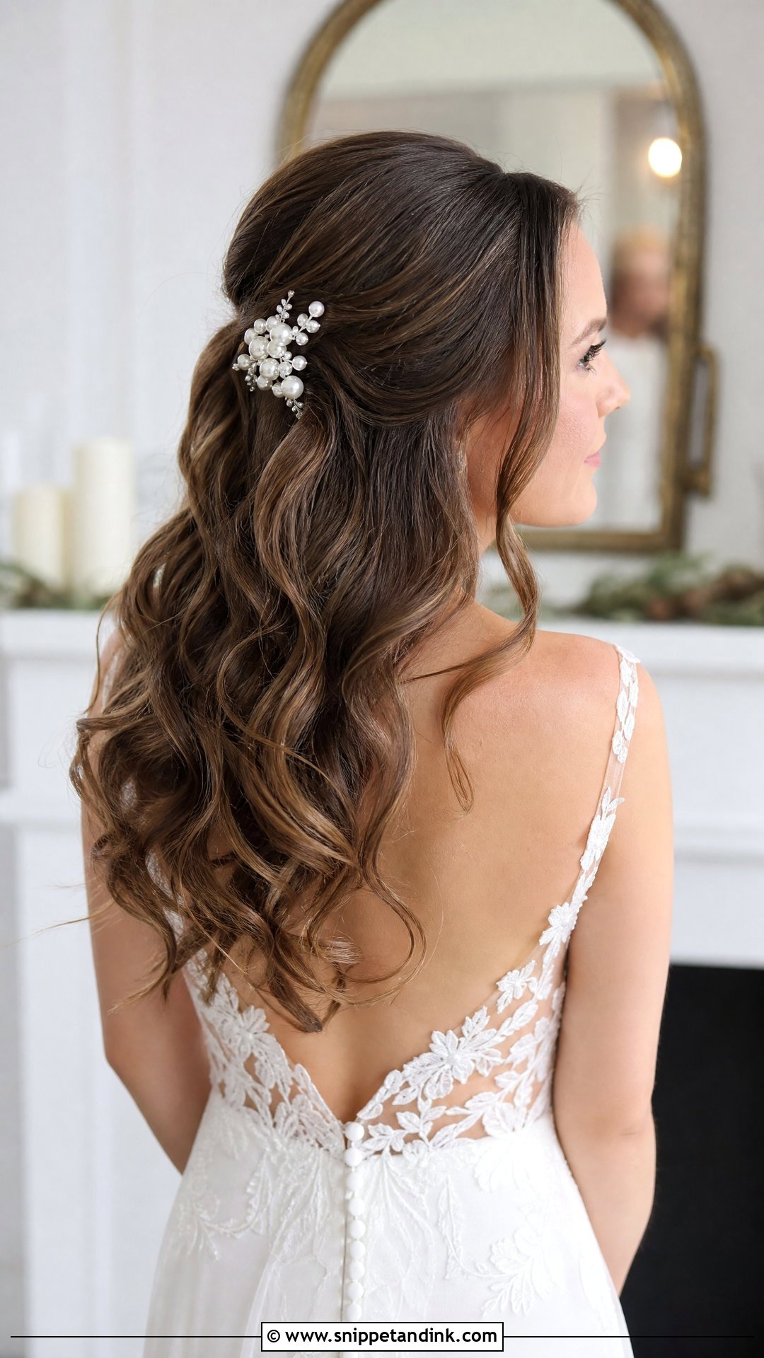 Half Up Half Down Wedding Hairstyle - Snippet and Ink - 20 Traditional Wedding Hairstyles