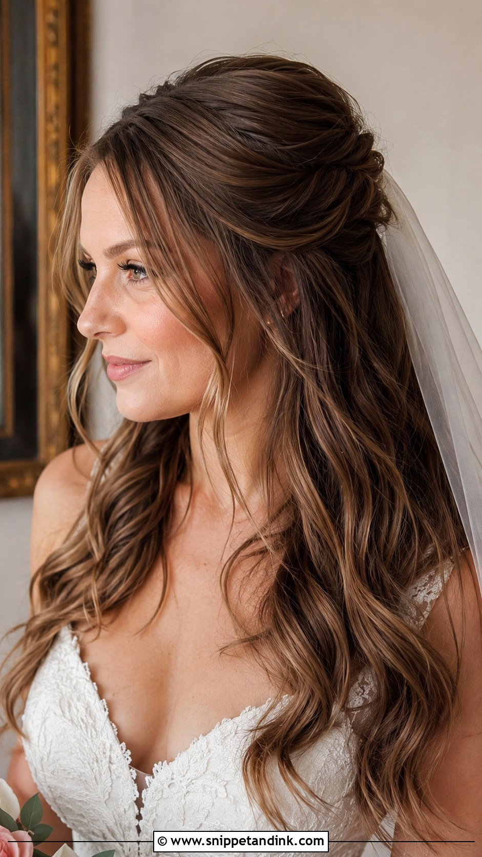 Half Up Half Down Wedding Hairstyle - Snippet and Ink - 20 Western Wedding Hairstyles