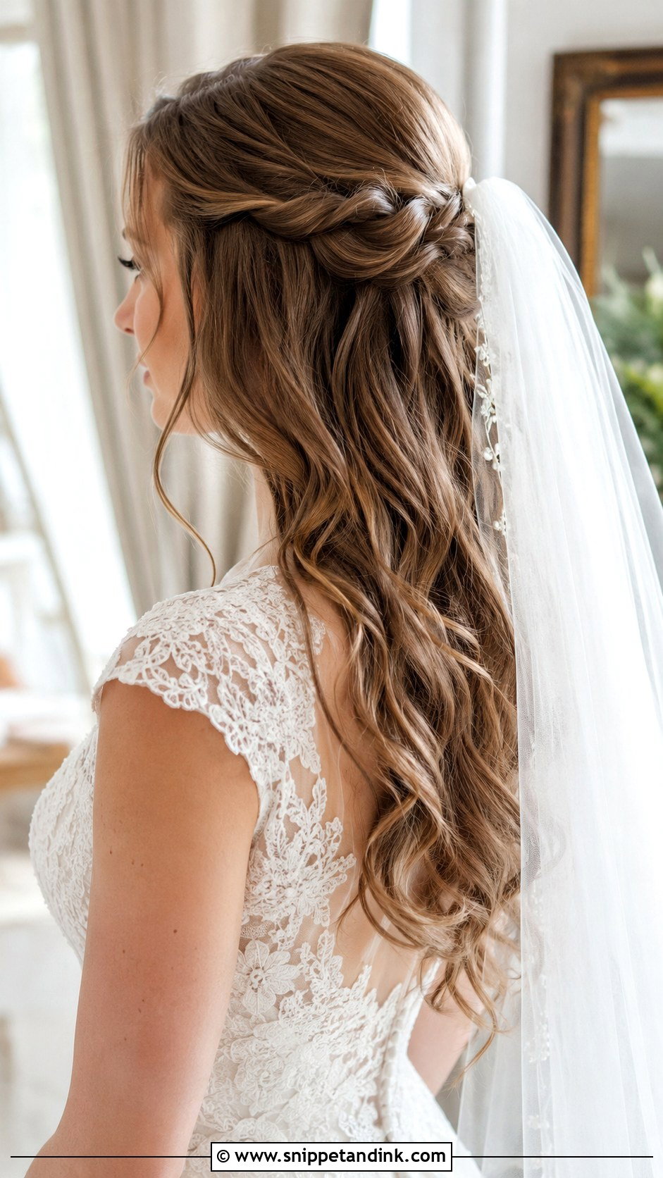 Half Up Half Down Wedding Hairstyle - Snippet and Ink - 25 Bride Wedding Hairstyle Ideas