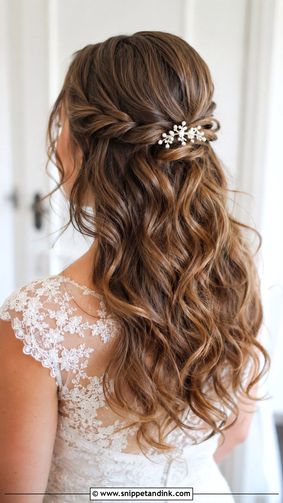 Half Up Half Down Wedding Hairstyle - Snippet and Ink - 25 Hairstyle for Women Wedding Ideas