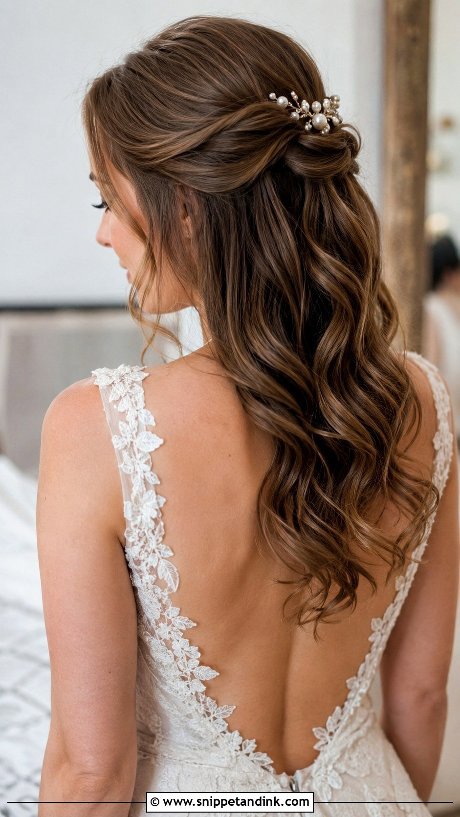Half Up Half Down Wedding Hairstyle - Snippet and Ink - 25 Hairstyle Ideas for Wedding